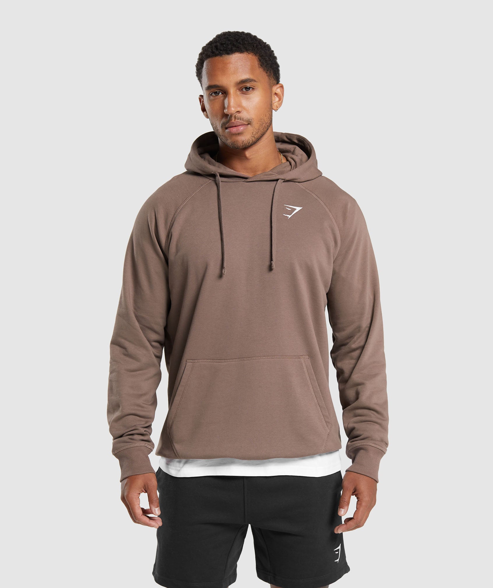 Crest Hoodie in Truffle Brown