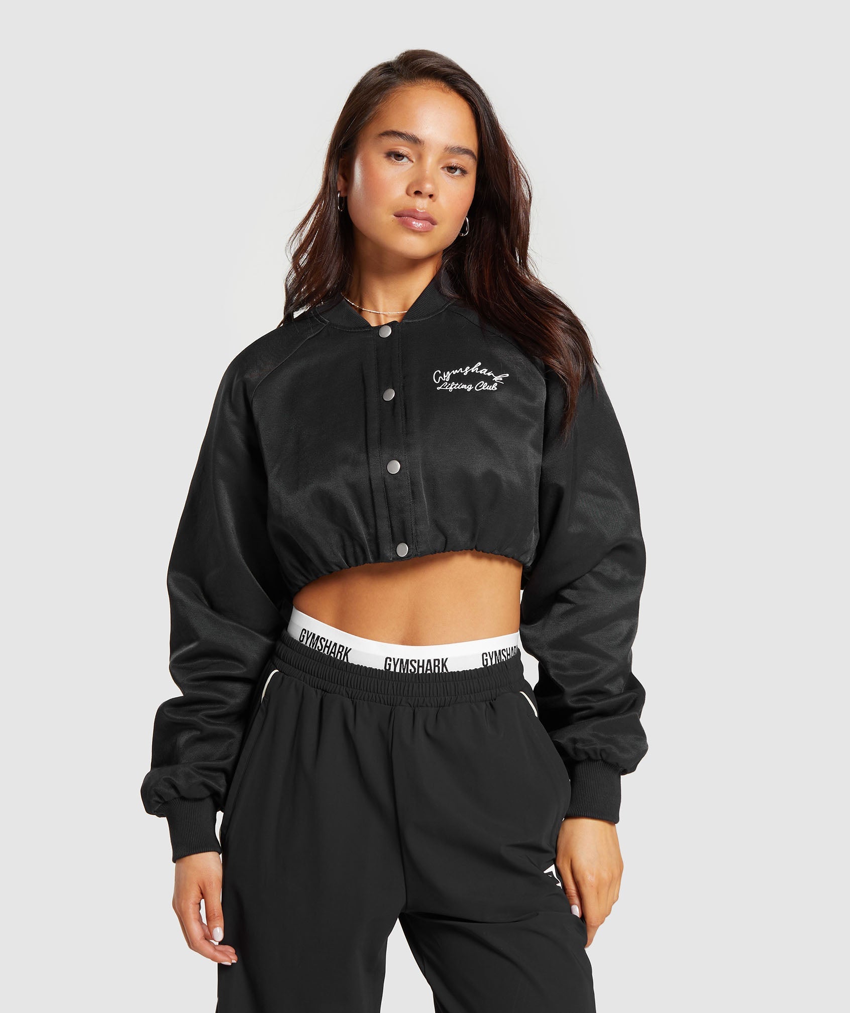 Cropped Bomber Jacket