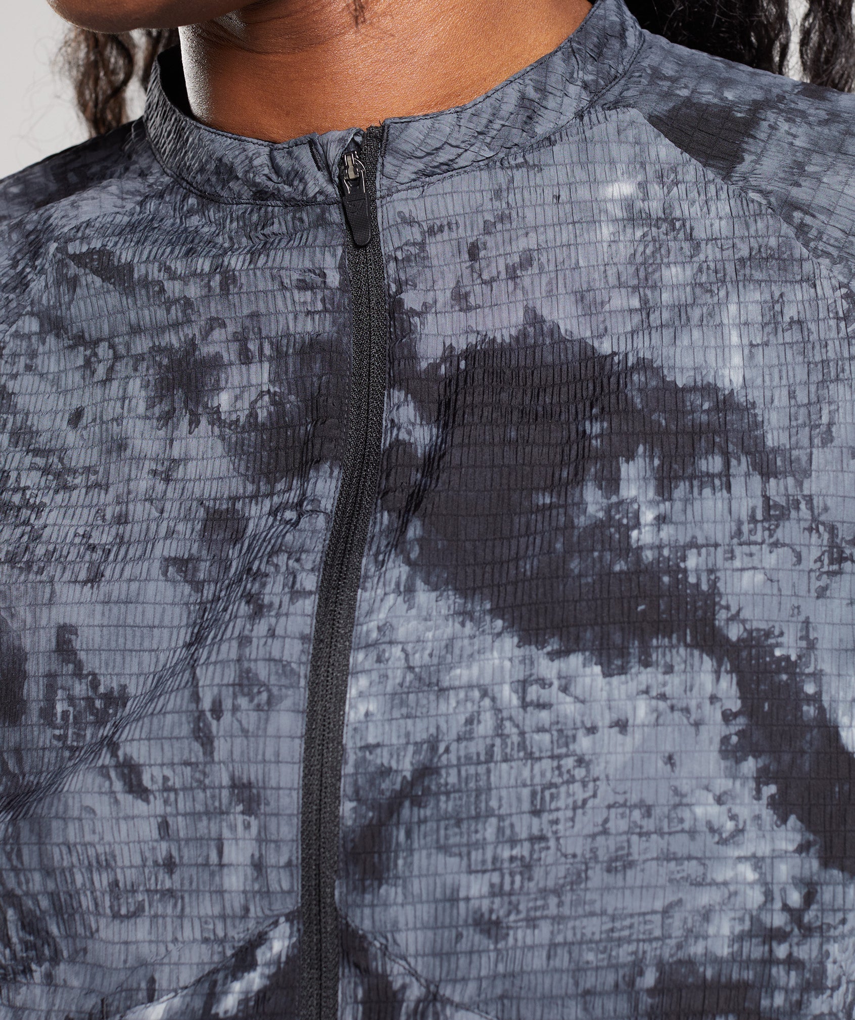 Elevate Woven Jacket in Coin Grey Spray Dye