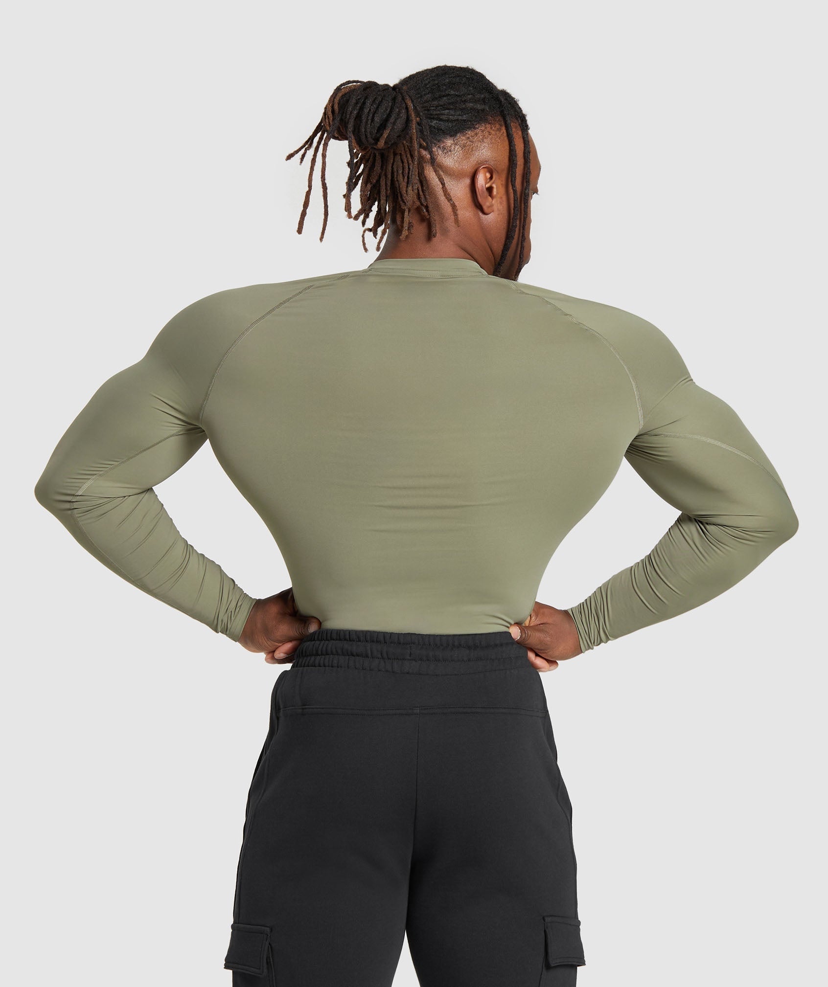 Element Baselayer Long Sleeve T-Shirt in Utility Green - view 2