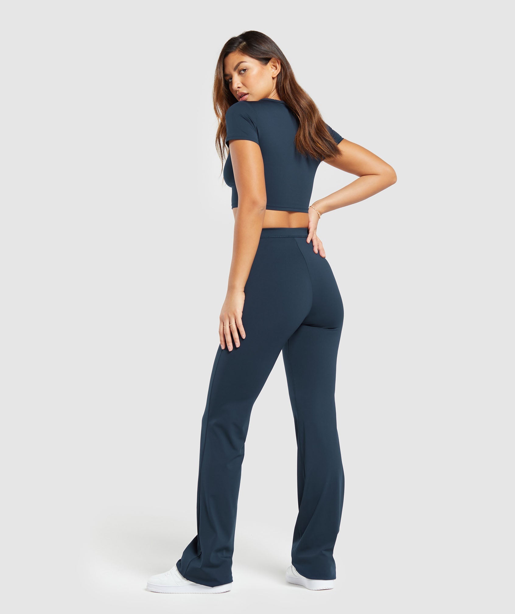 Everyday Tall Flared Leggings in Navy - view 4