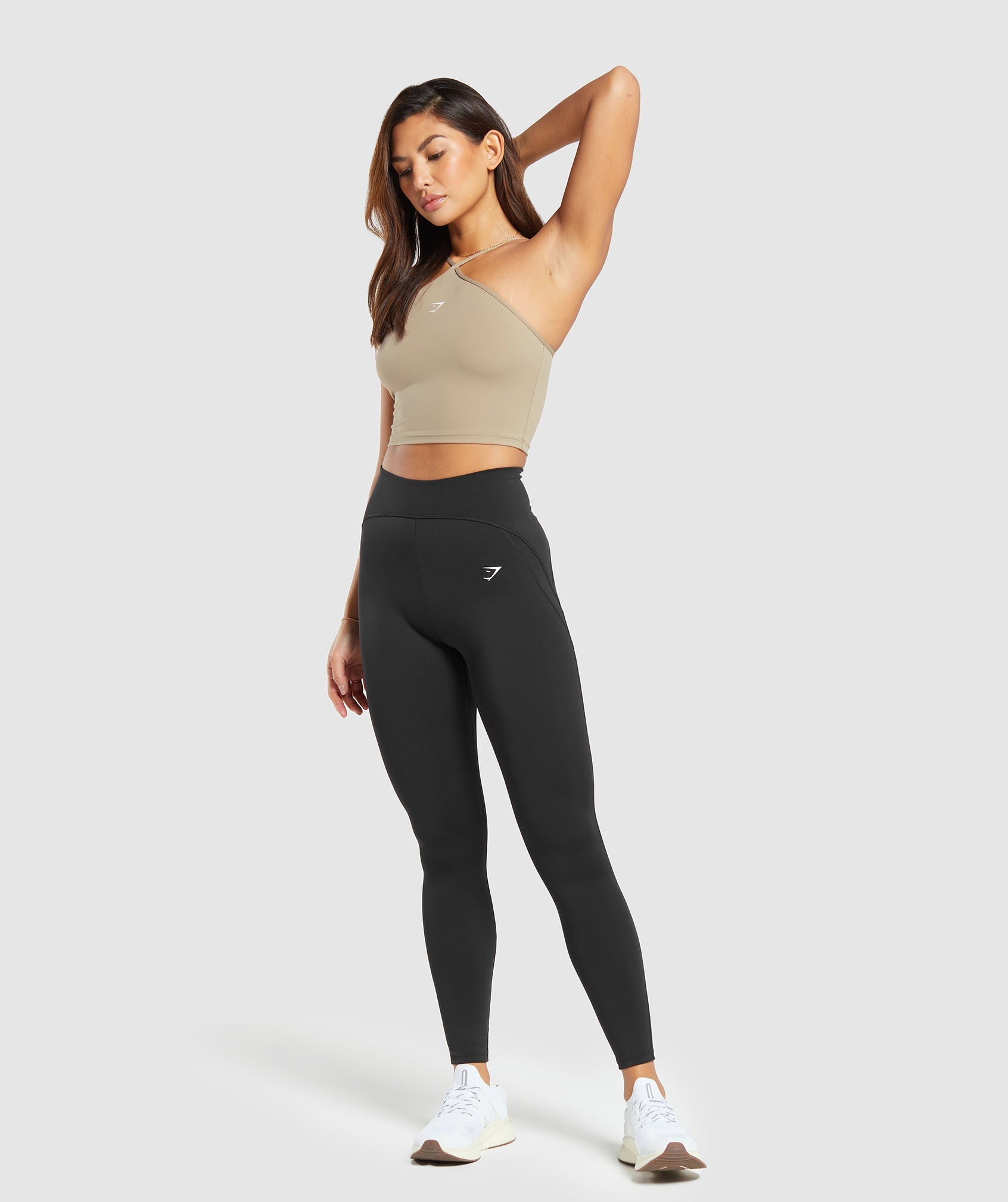 Gymshark Everyday Halter Neck Ribbon Tank - Black