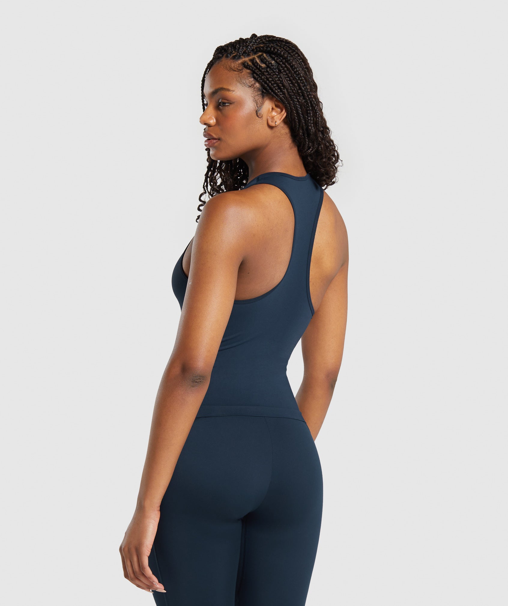 Everyday Seamless Tight Fit Tank in Navy - view 2