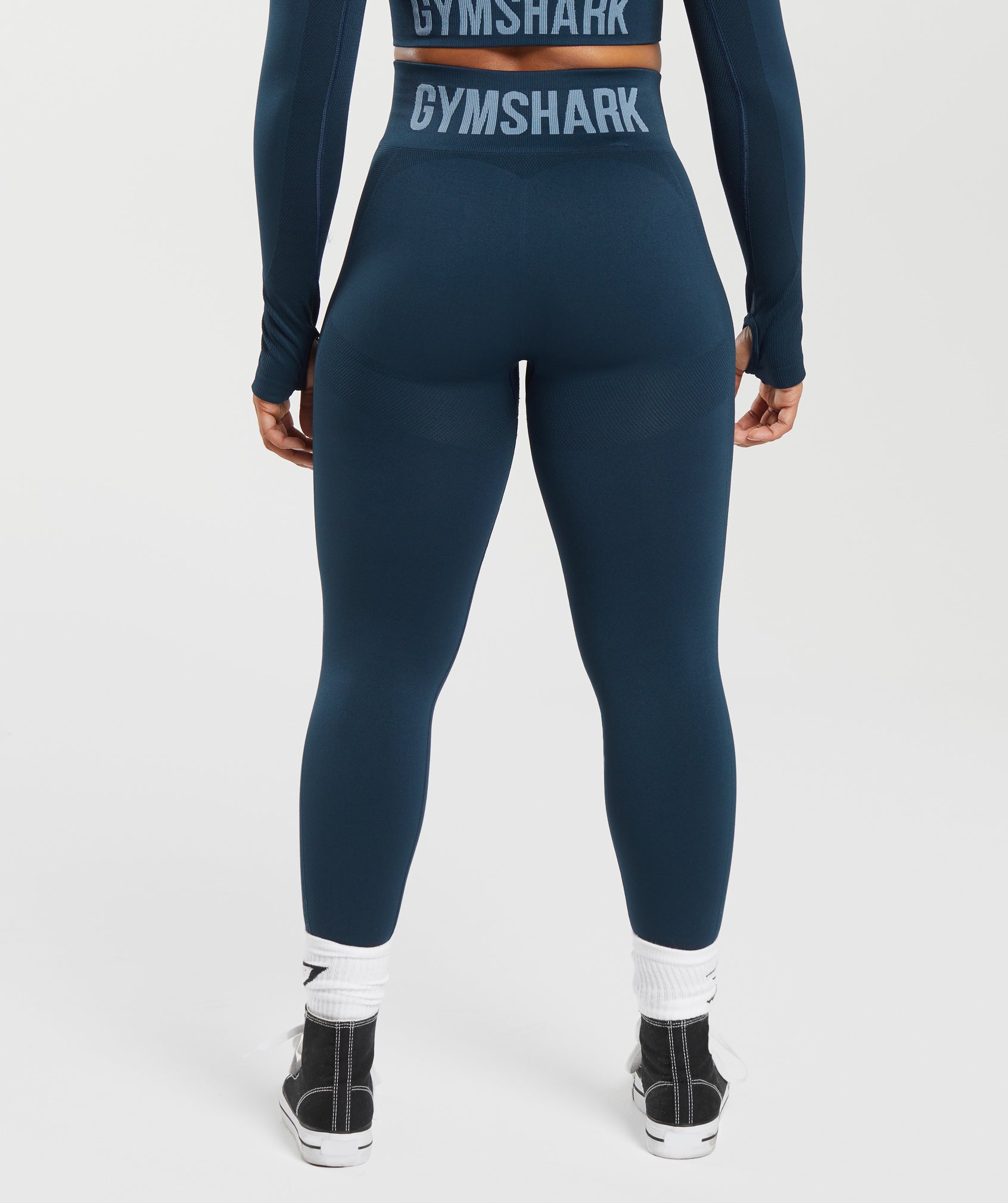 Gymshark Flex High Waisted Leggings - Navy/Denim Blue