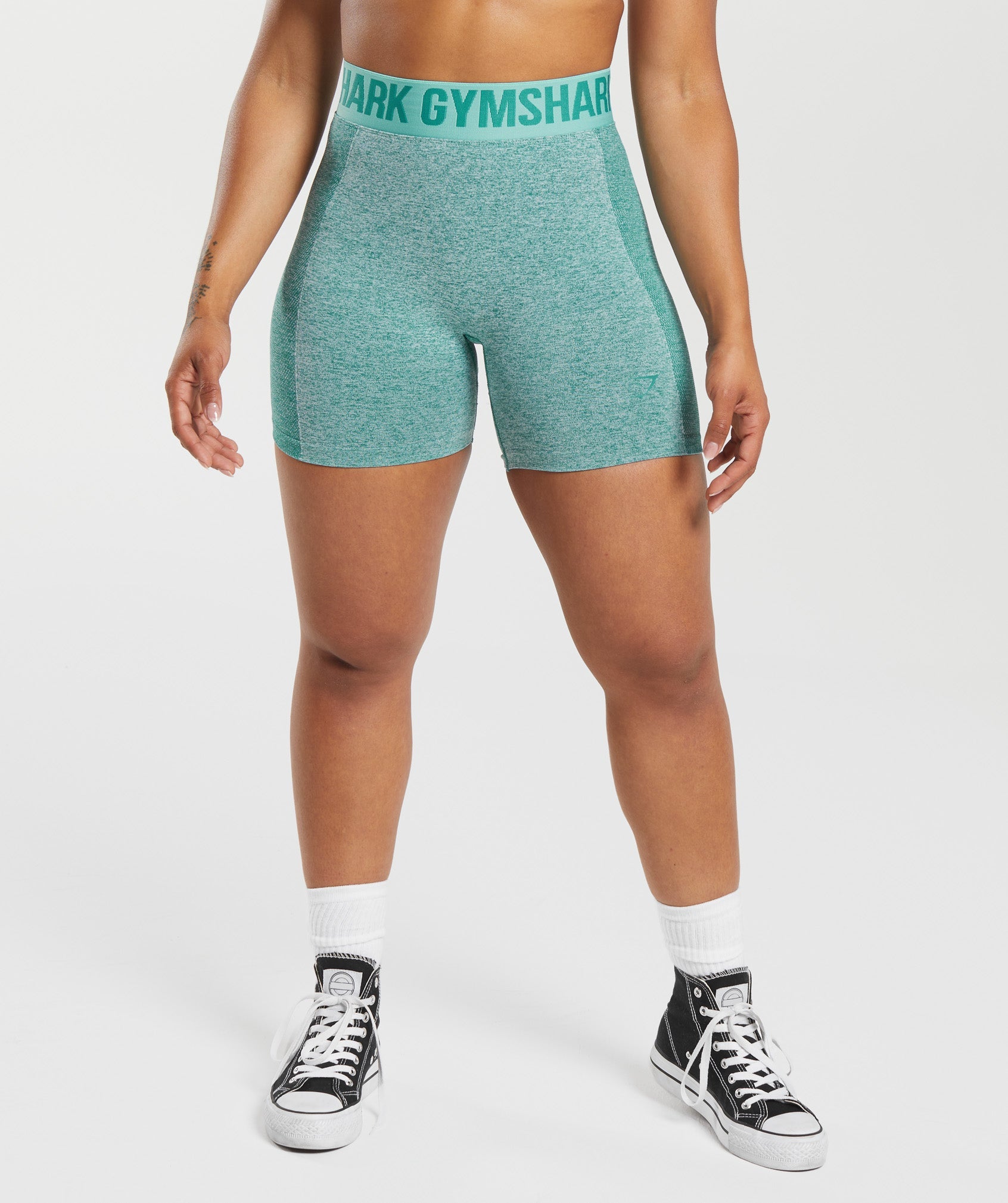 Gymshark Adapt Animal Seamless Cycling Shorts - Willow Green/Core Olive