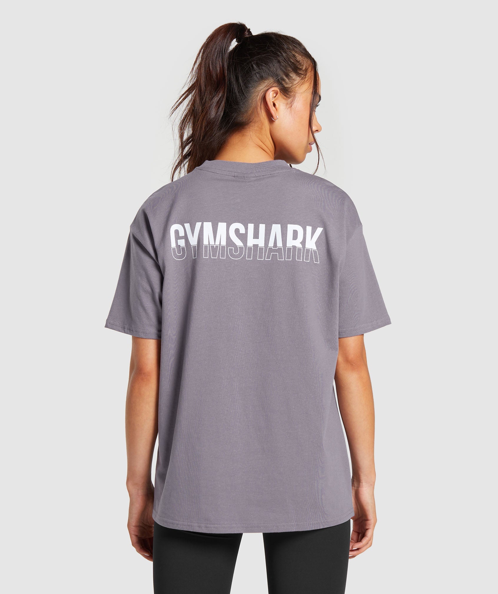 Gymshark Fraction Oversized T-Shirt - Comet Blue