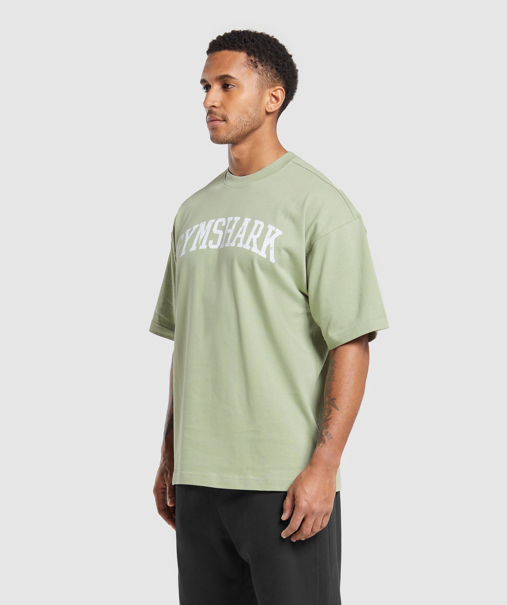 Collegiate T-Shirt in Faded Green - view 3