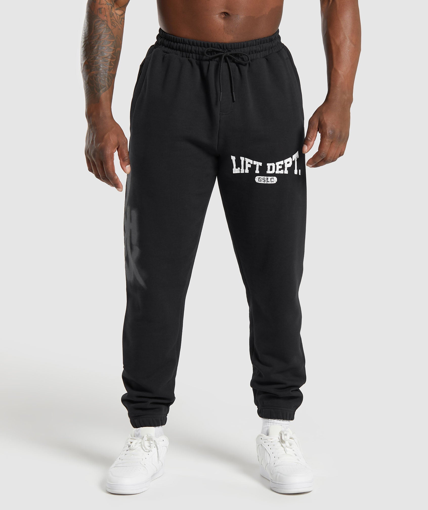 Lifting Department Graffiti Joggers in Black