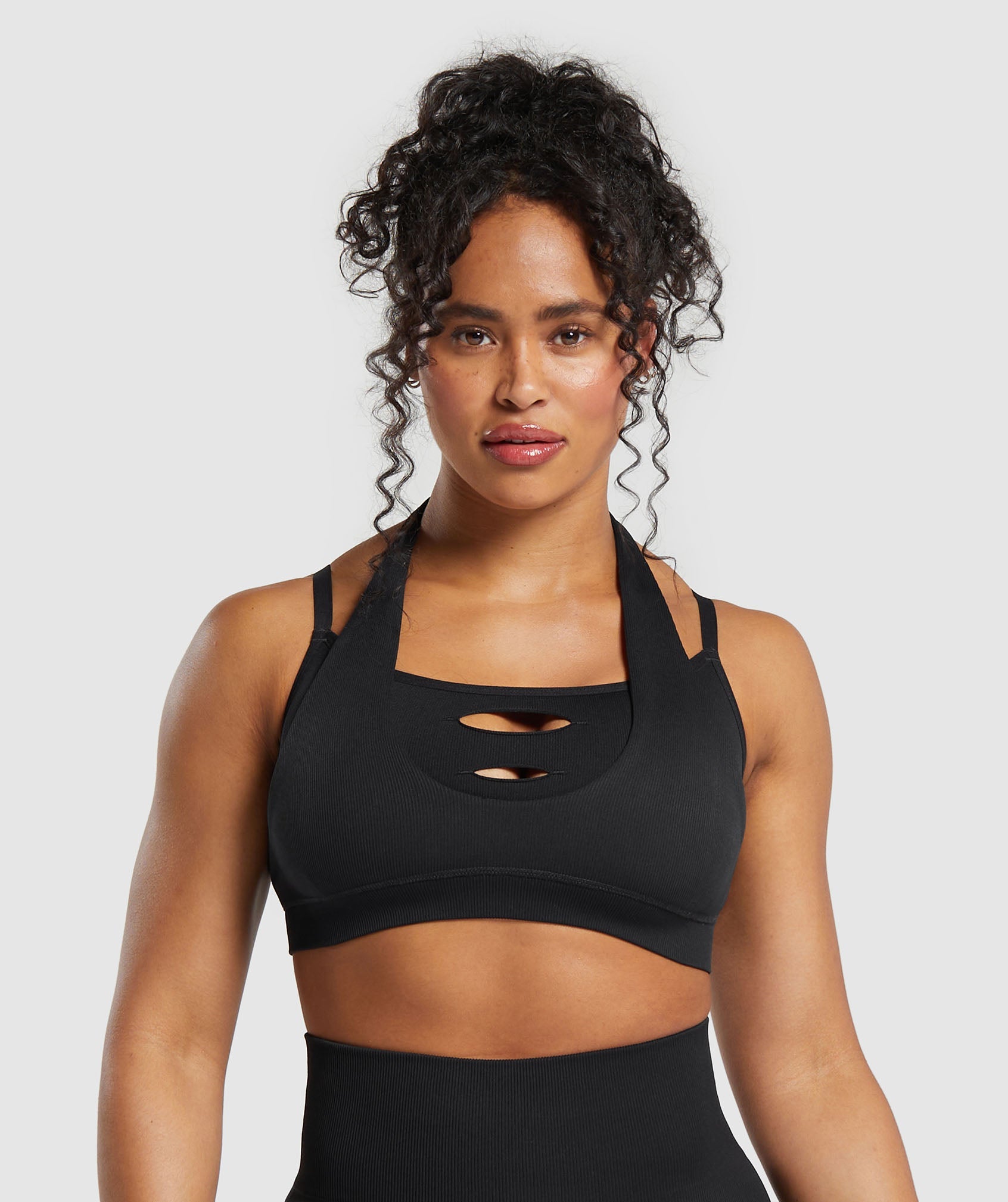 Gains Seamless Bralette in Black - view 1