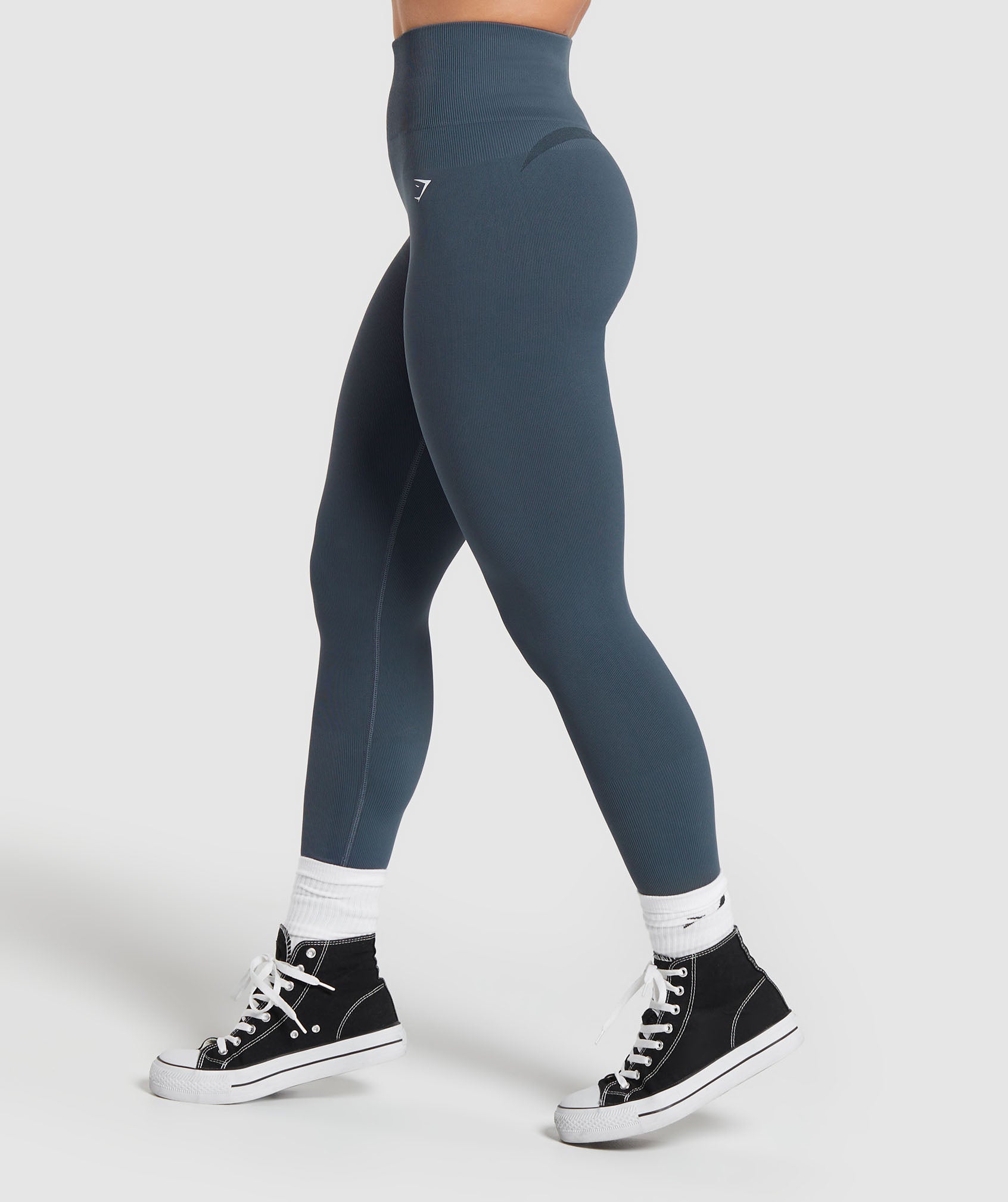 Gains Seamless Leggings in Titanium Blue - view 3