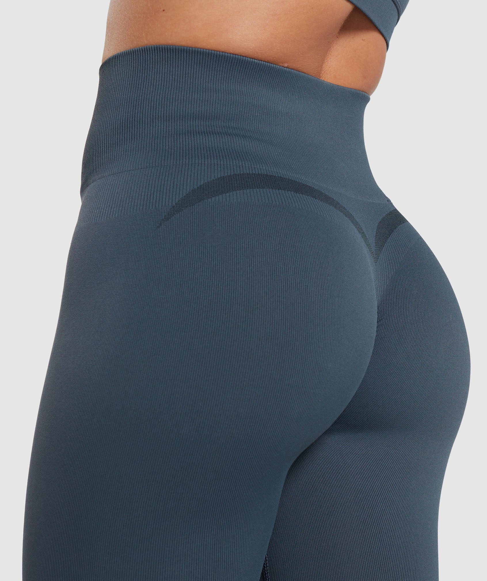 Gains Seamless Leggings in Titanium Blue - view 6