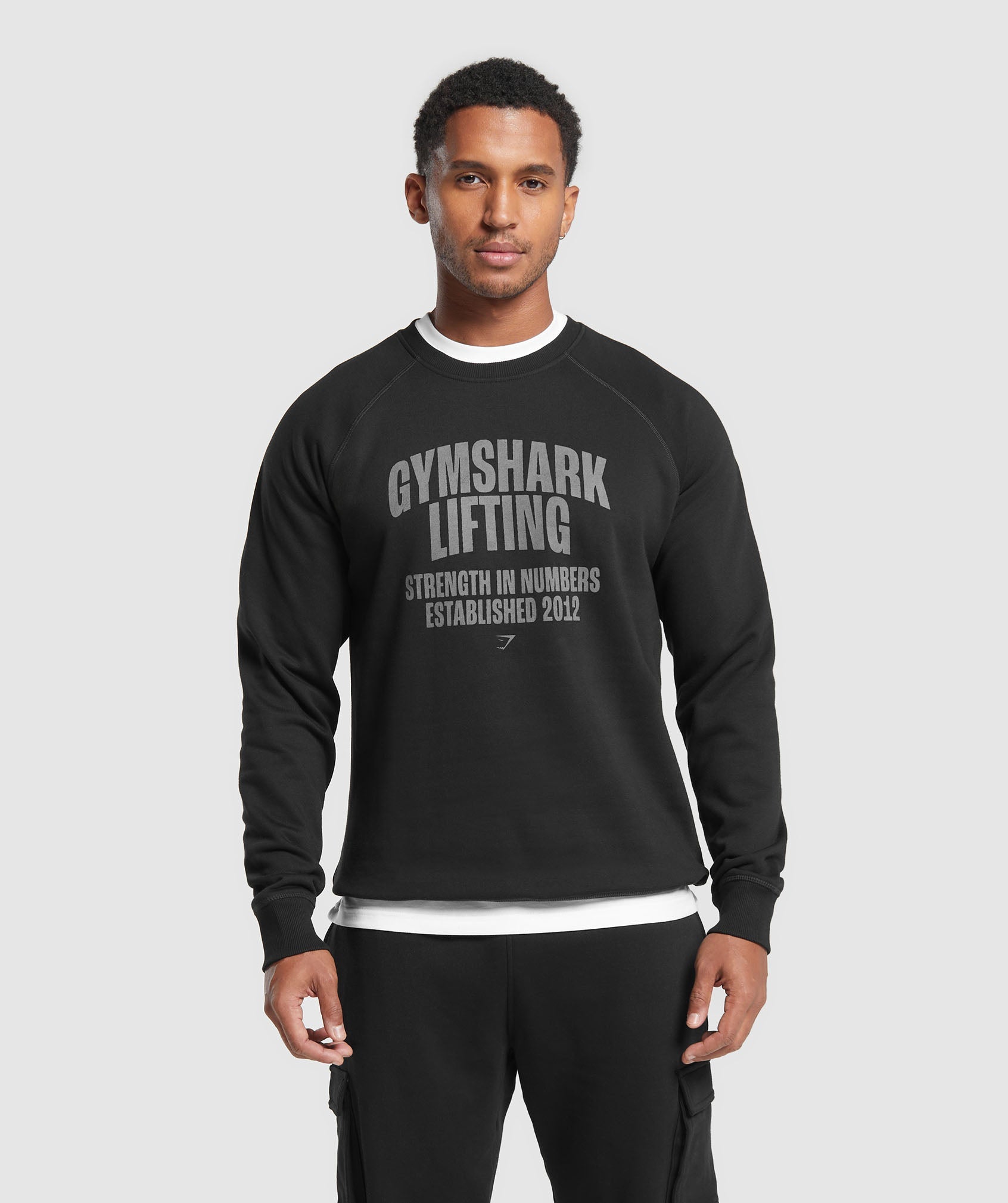 Gymshark Bold React Crew - Black