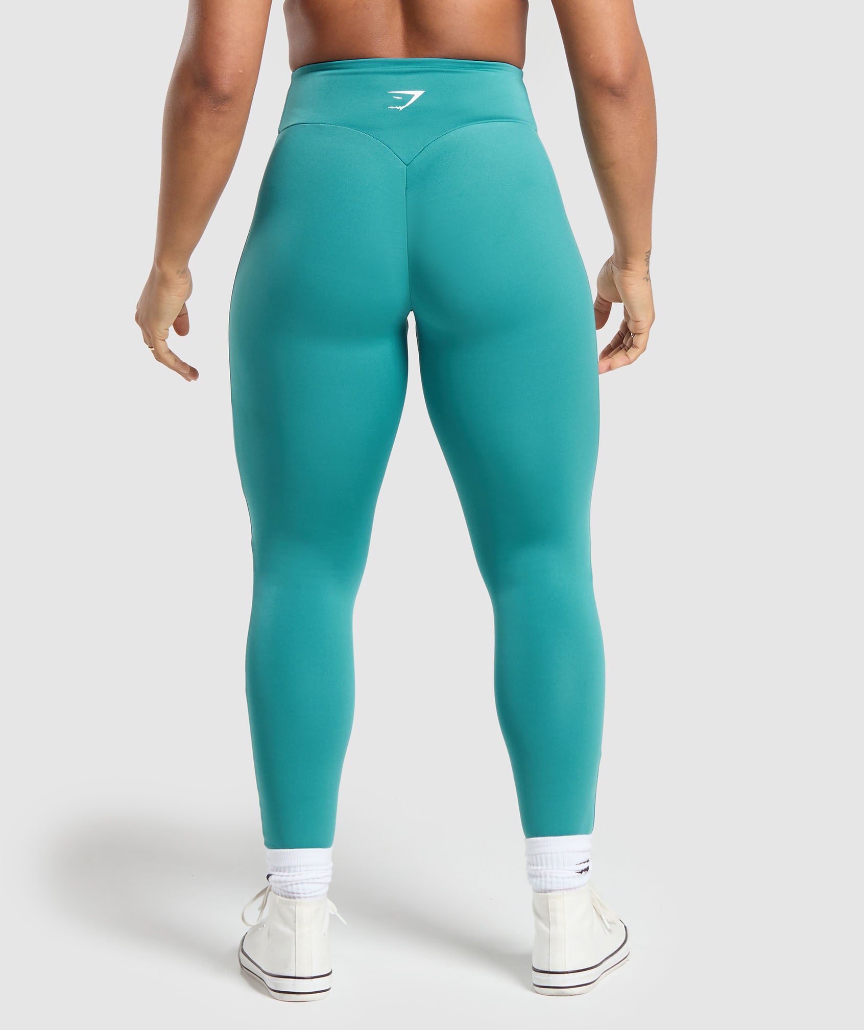 GS Power Short Leggings in Bondi Teal - view 2