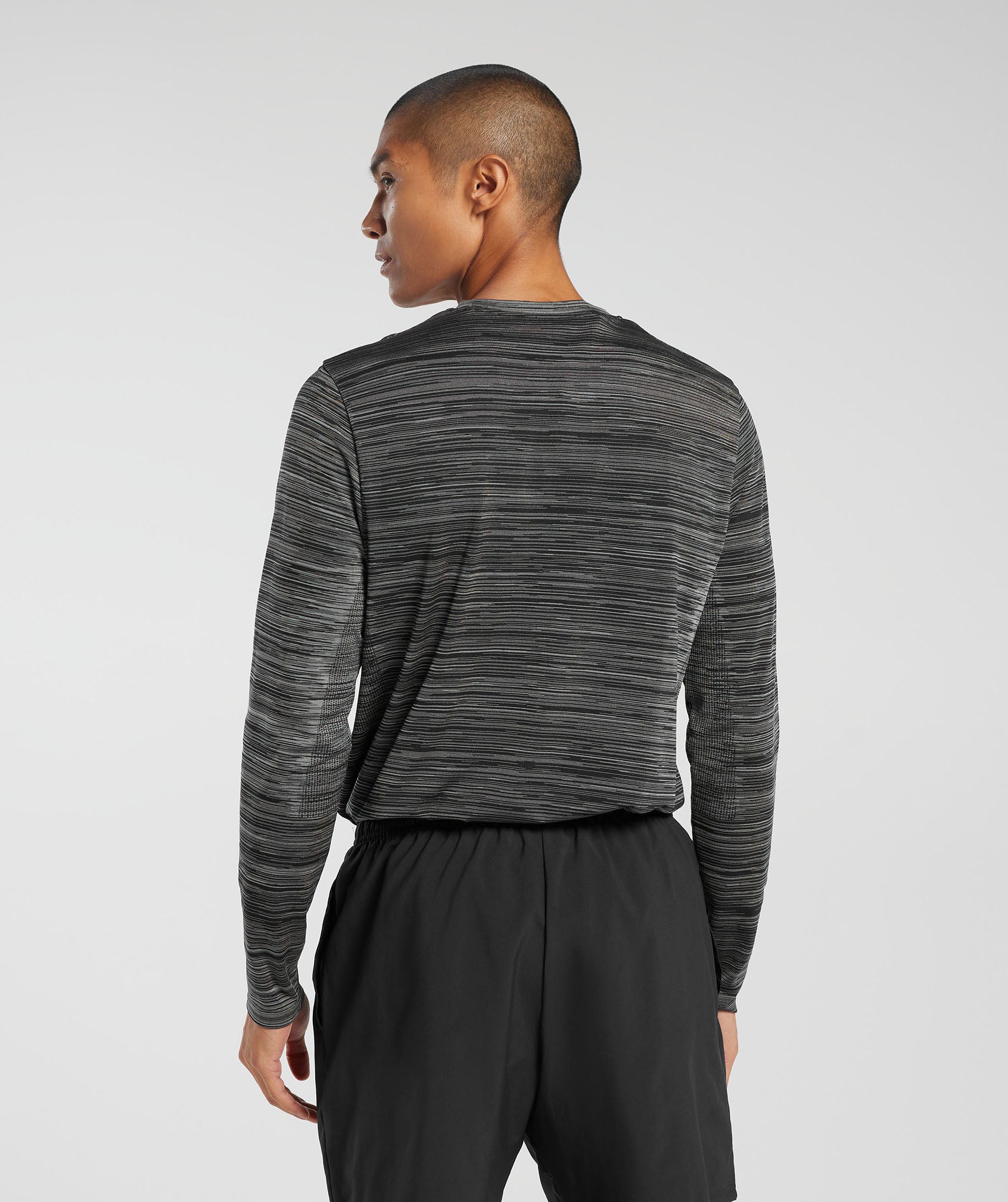 Seamless Long Sleeve - Grey Marl