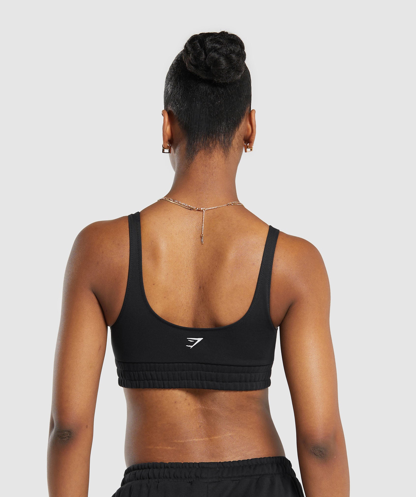 Heavy Flex Sweatshirt Bralette in Black - view 2