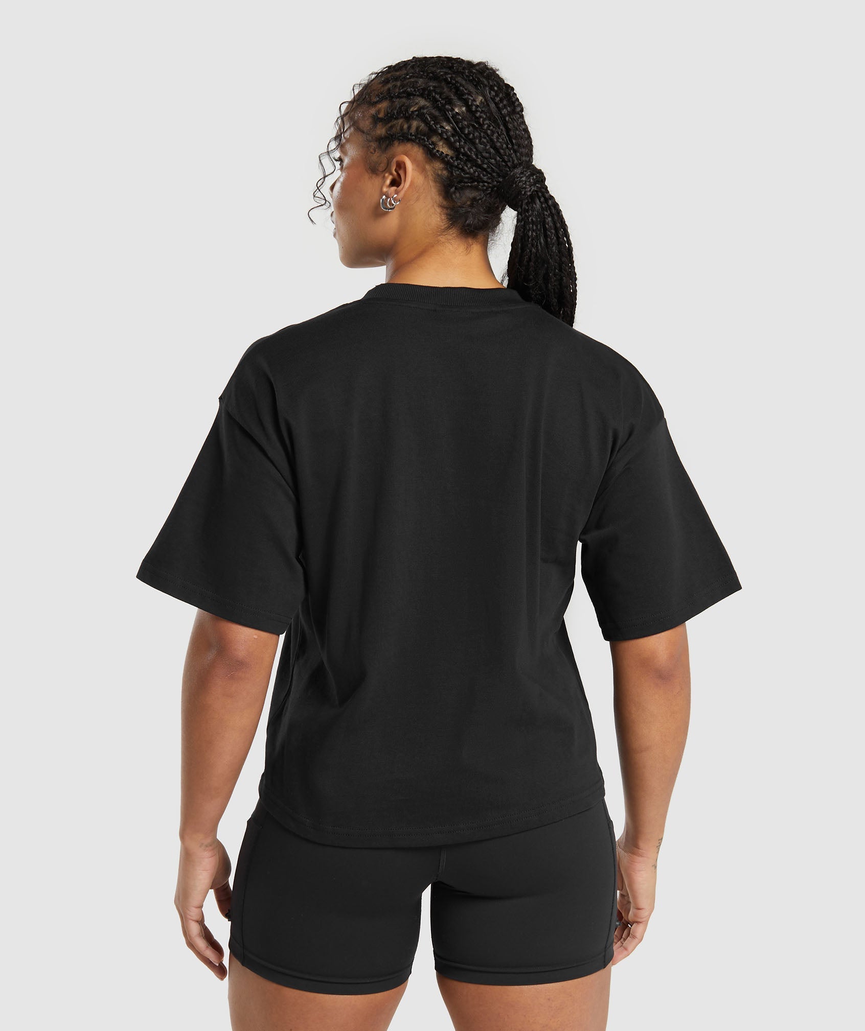 Heavyweight Cotton T-Shirt in Black - view 2