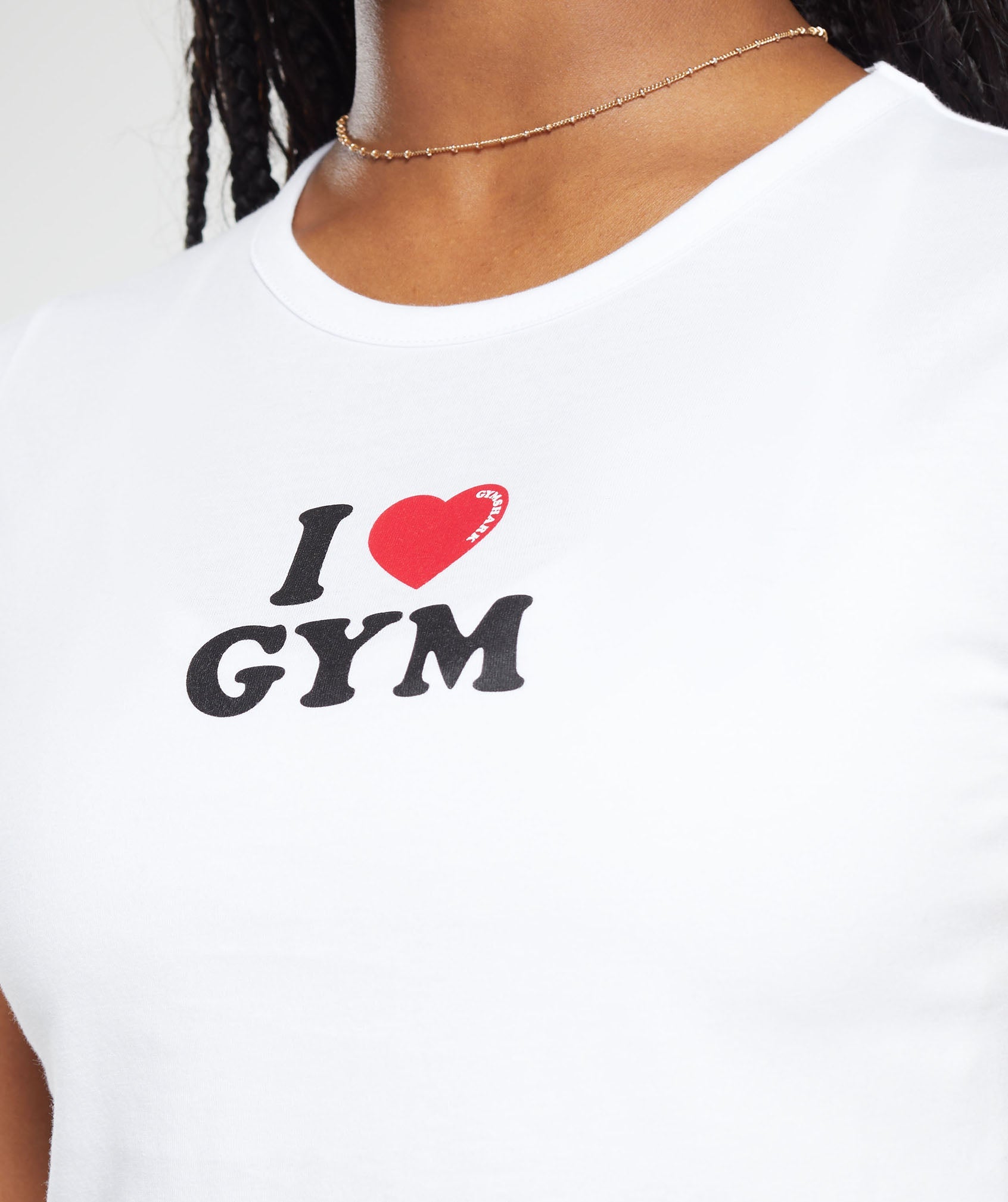 I Heart Gym Baby T-Shirt in White - view 6