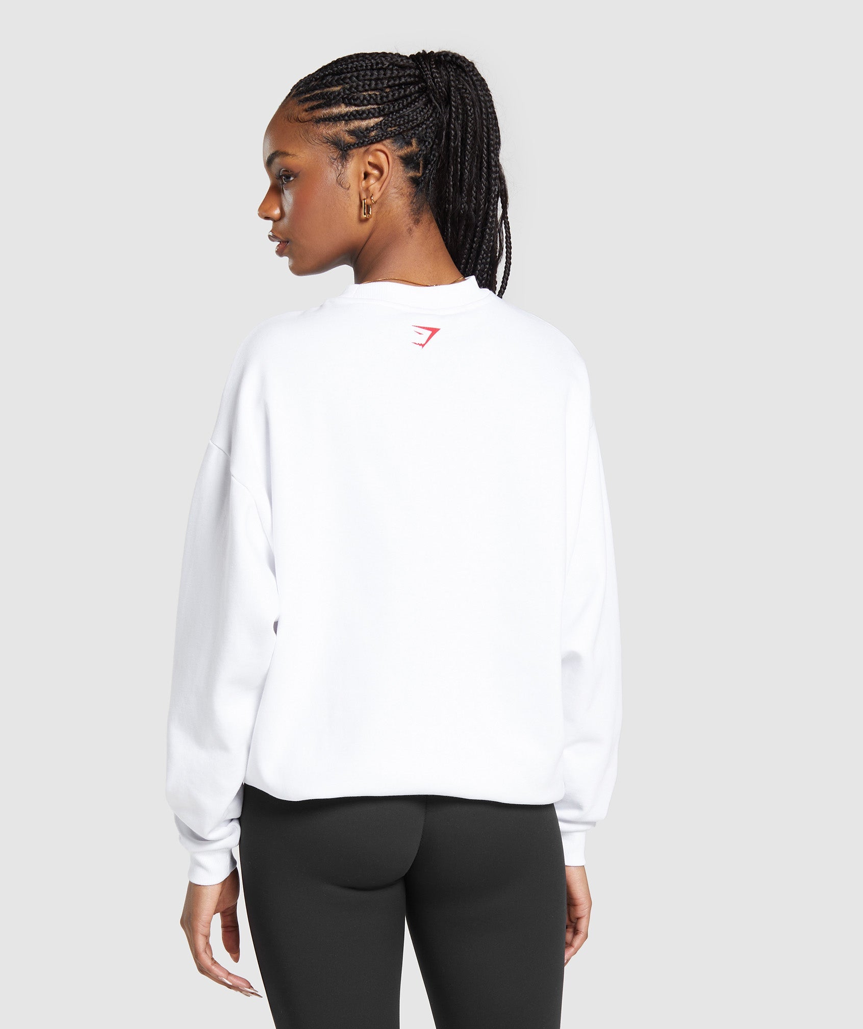 Gymshark Lifting Essentials Graphic Oversized Sweatshirt - Light