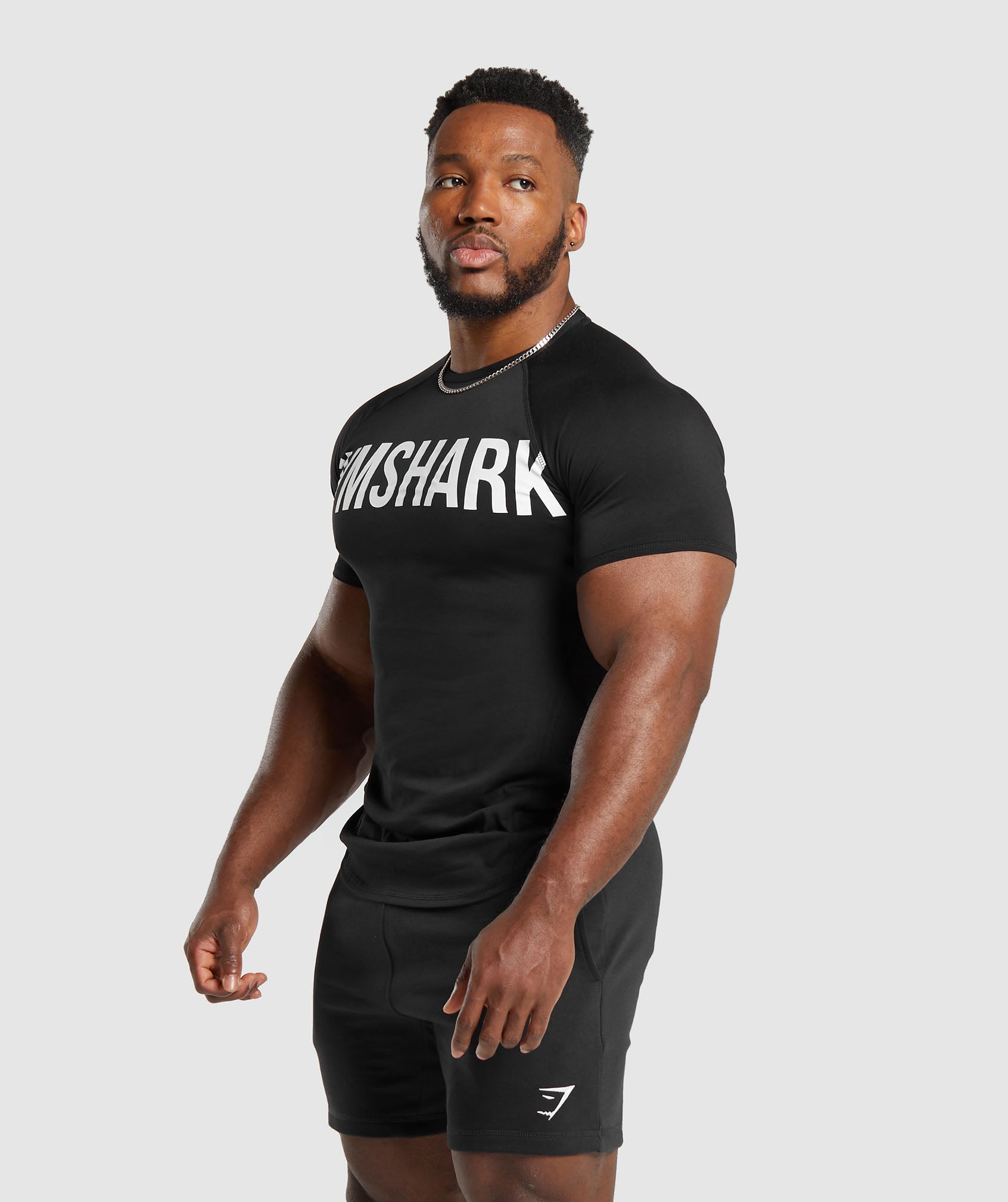 Impact Muscle T-Shirt in Black - view 3