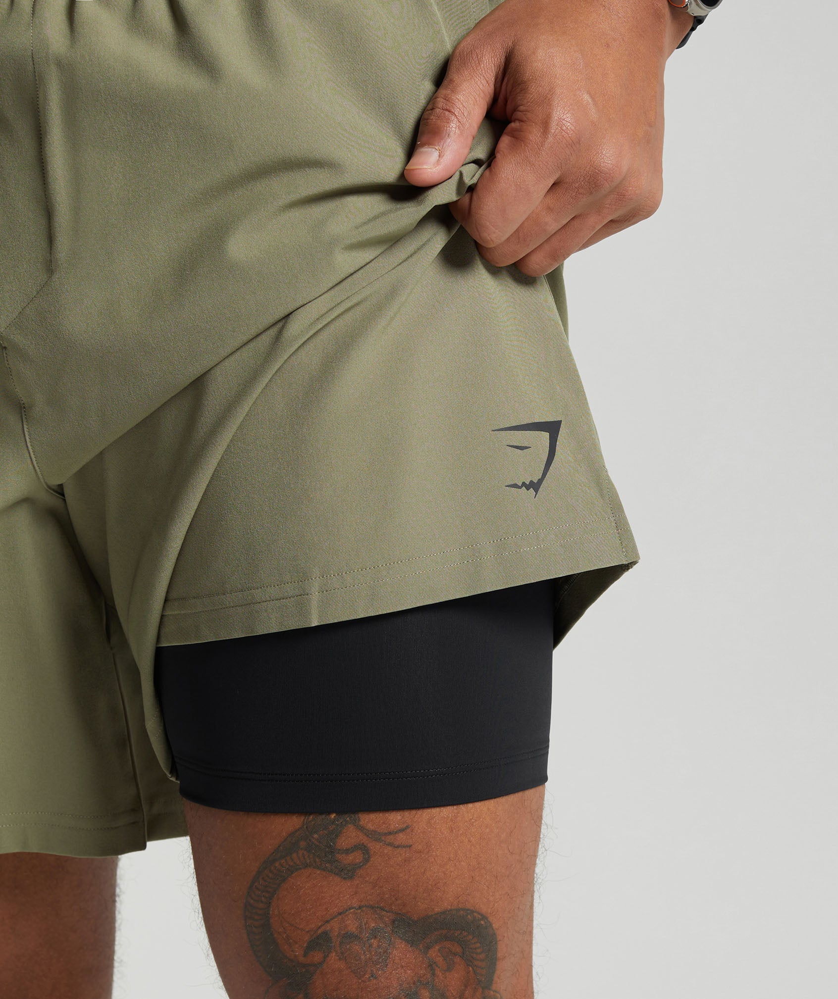 Land to Water 6" Shorts in Utility Green - view 9