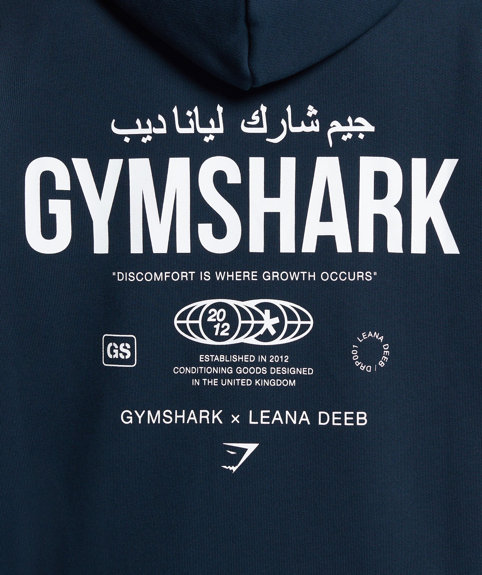GS X Leana Deeb Oversized Graphic Hoodie in Navy - view 5