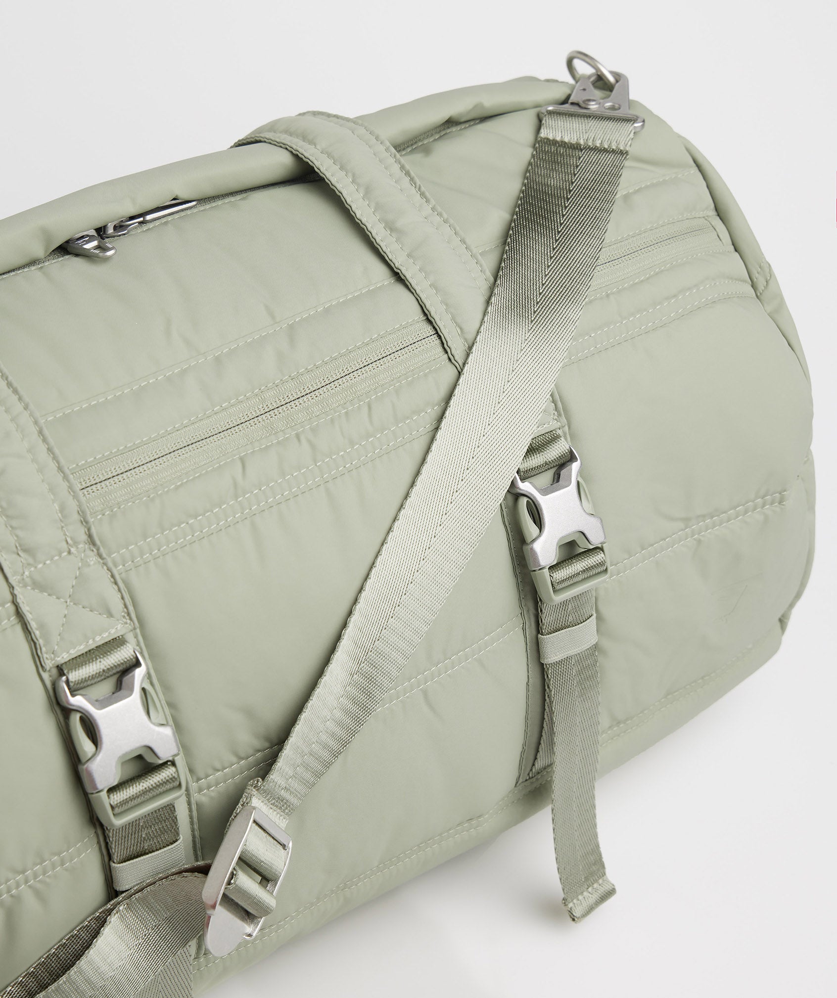 Premium Lifestyle Barrel Bag in Light Olive Green - view 2