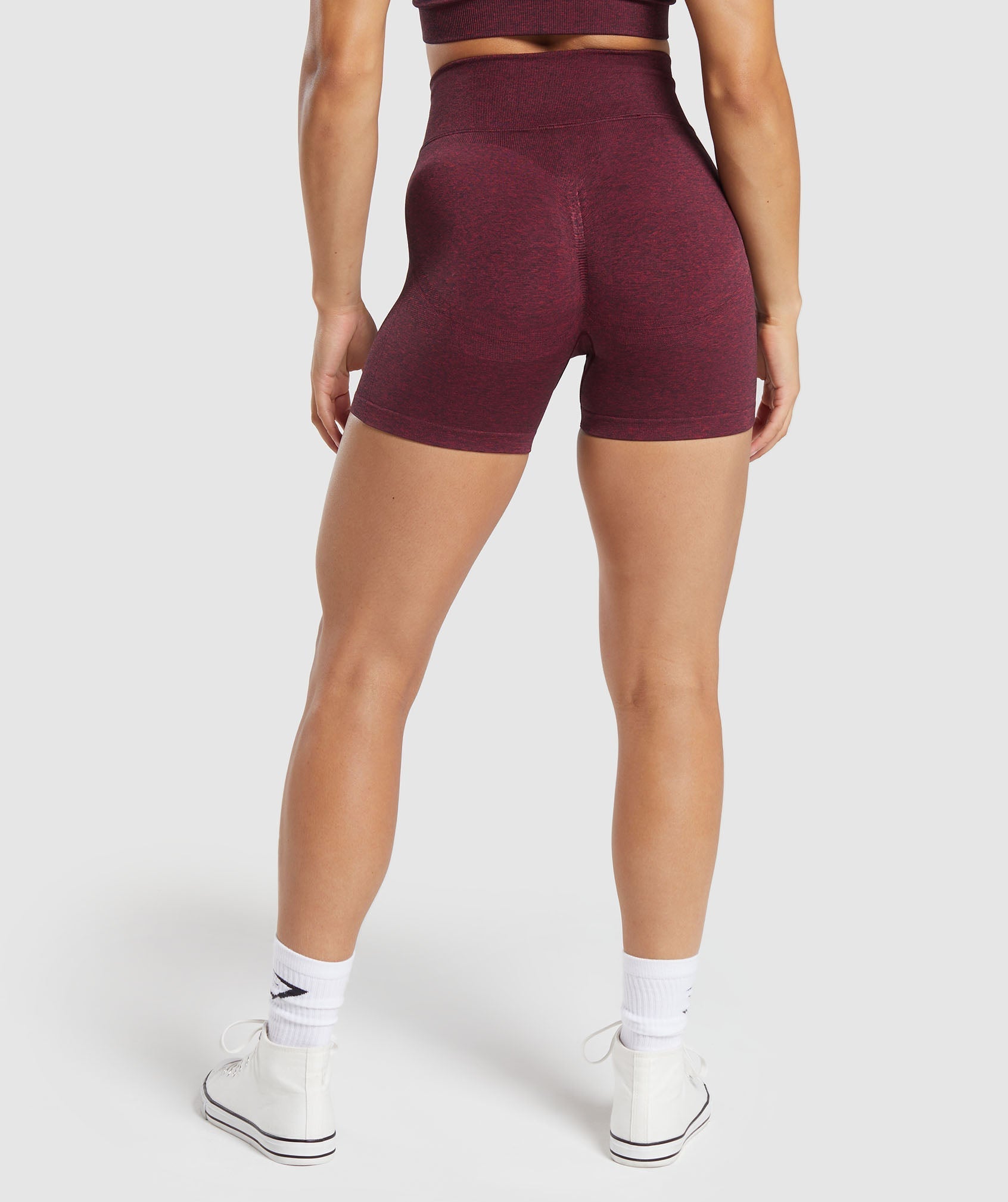 Lift Contour Seamless Shorts in Vintage Pink/Black Marl - view 5