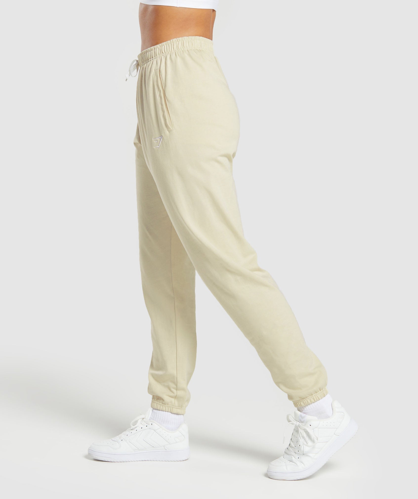 Lifting Lightweight Joggers in Ecru White - view 3