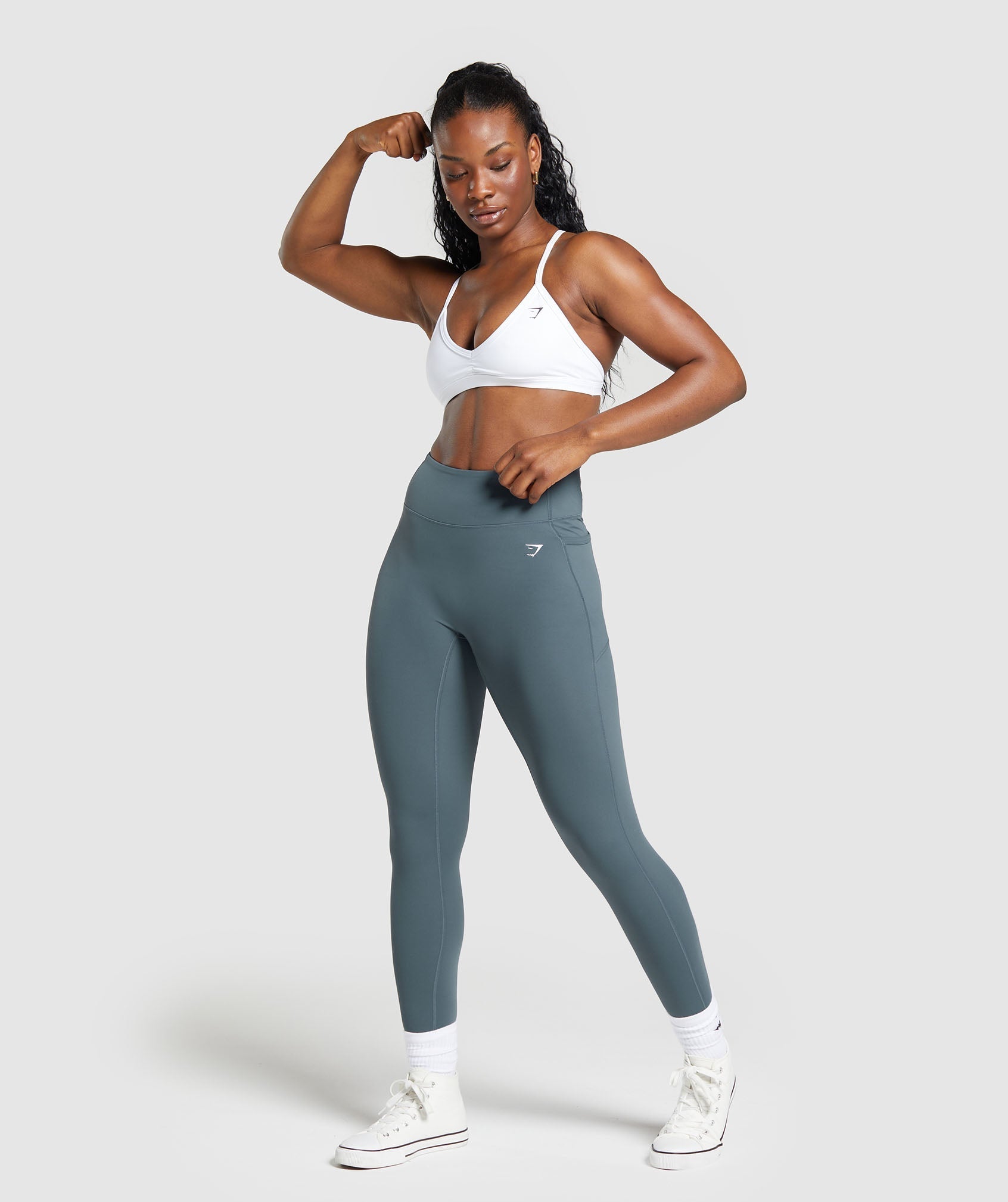 Gymshark Lifting Pocket Leggings - Titanium Blue