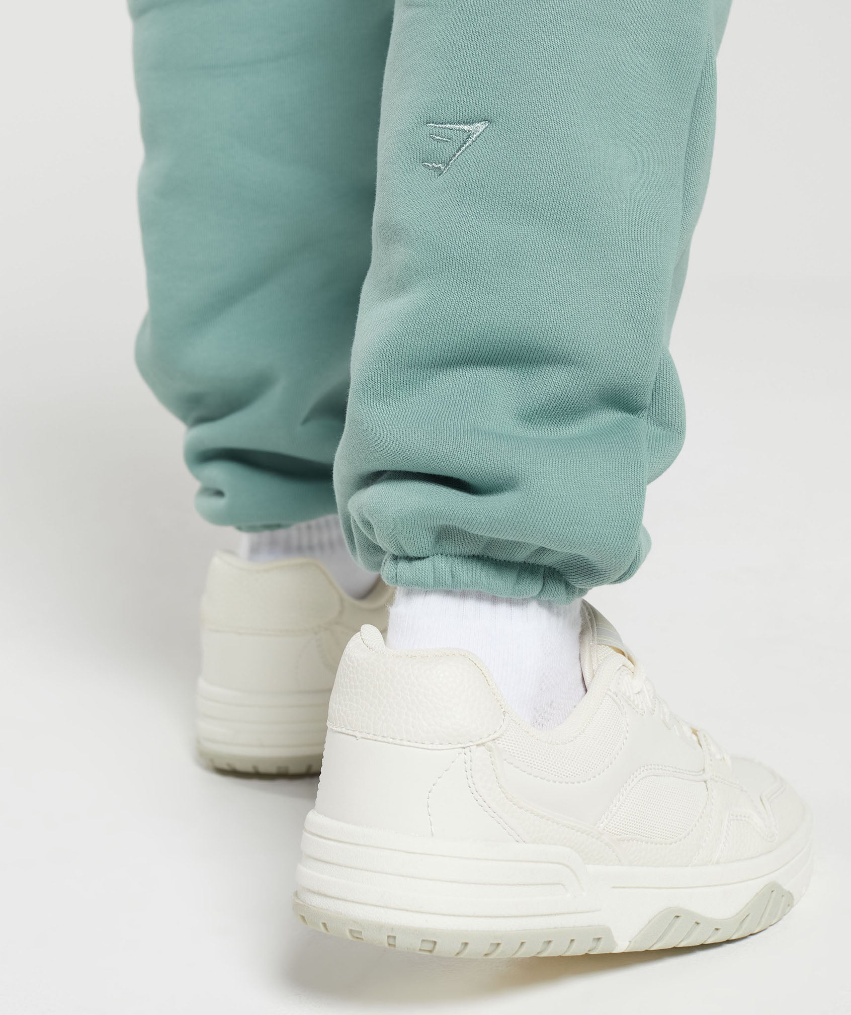 Heavyweight Loopback Sweat Joggers in Duck Egg Blue - view 6