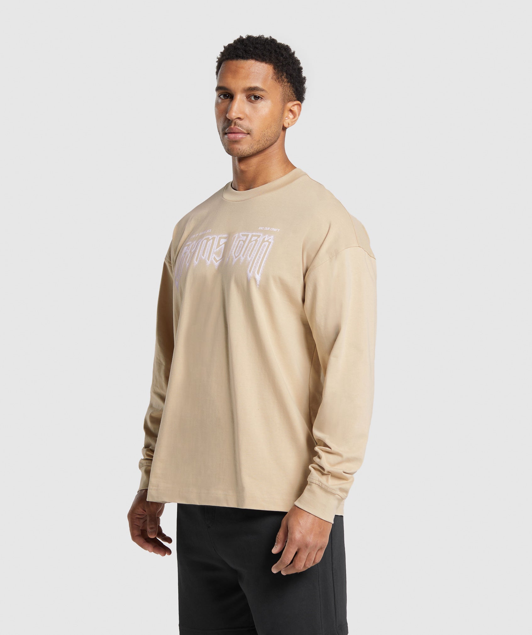 Masters of Our Craft Long Sleeve T-Shirt in Vanilla Beige - view 3