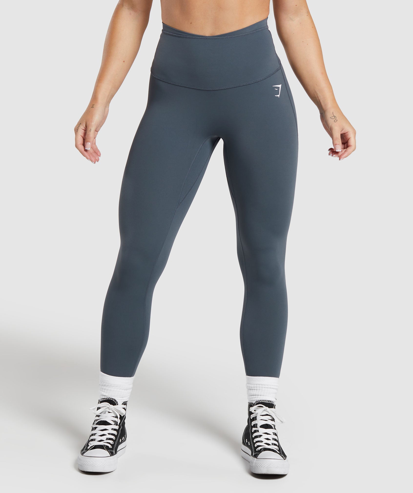 Mesh Waistband Leggings