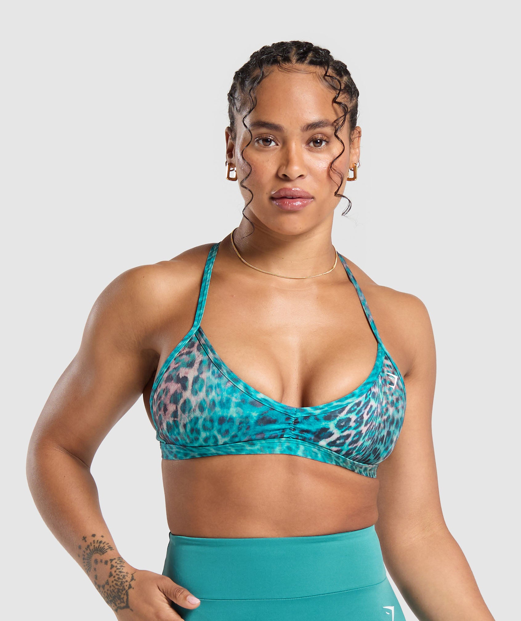 Power X Minimal Sports Bra in Bondi Teal