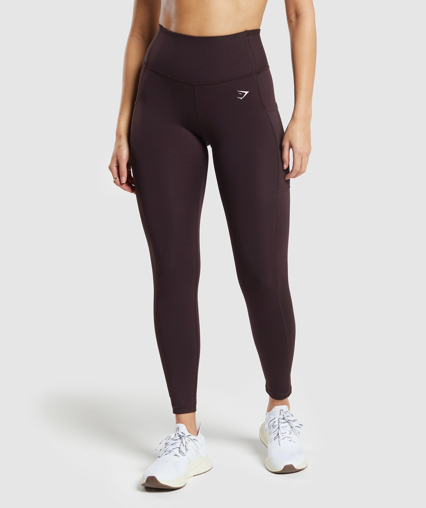 Gymshark Pocket Leggings - Plum Brown