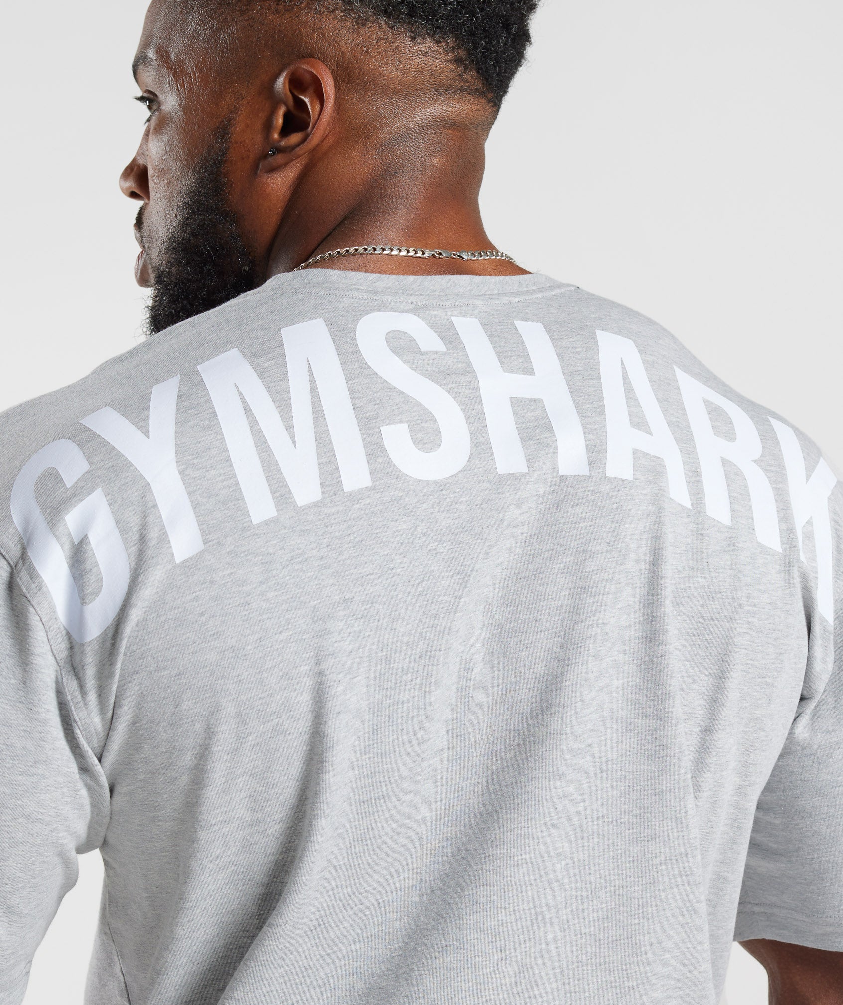 Gymshark Training Oversized T-Shirt - Light Grey Marl