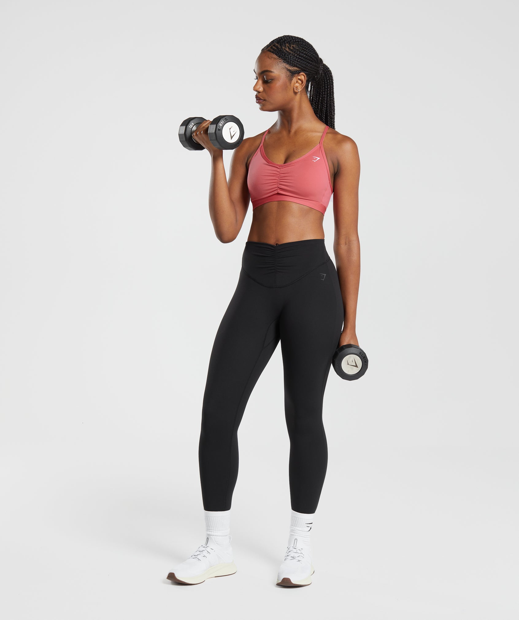 Gymshark Ruched Sports Bra - Black