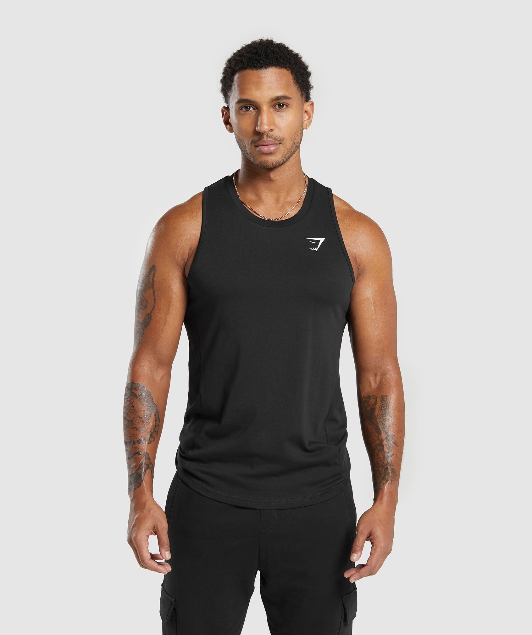 Gymshark React Drop Arm Tank - Navy