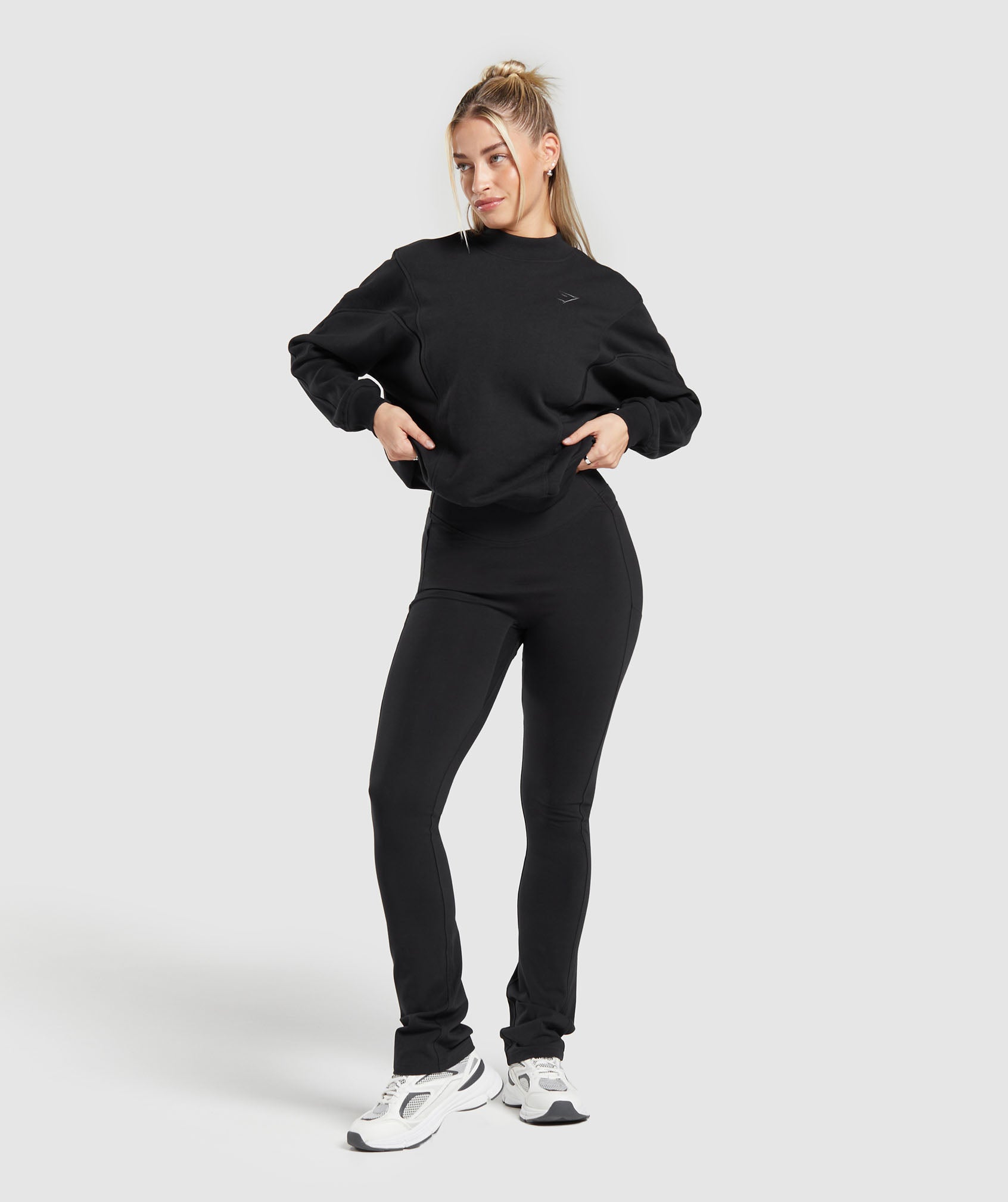 Rest Day Cotton Contour Pullover in Black - view 4