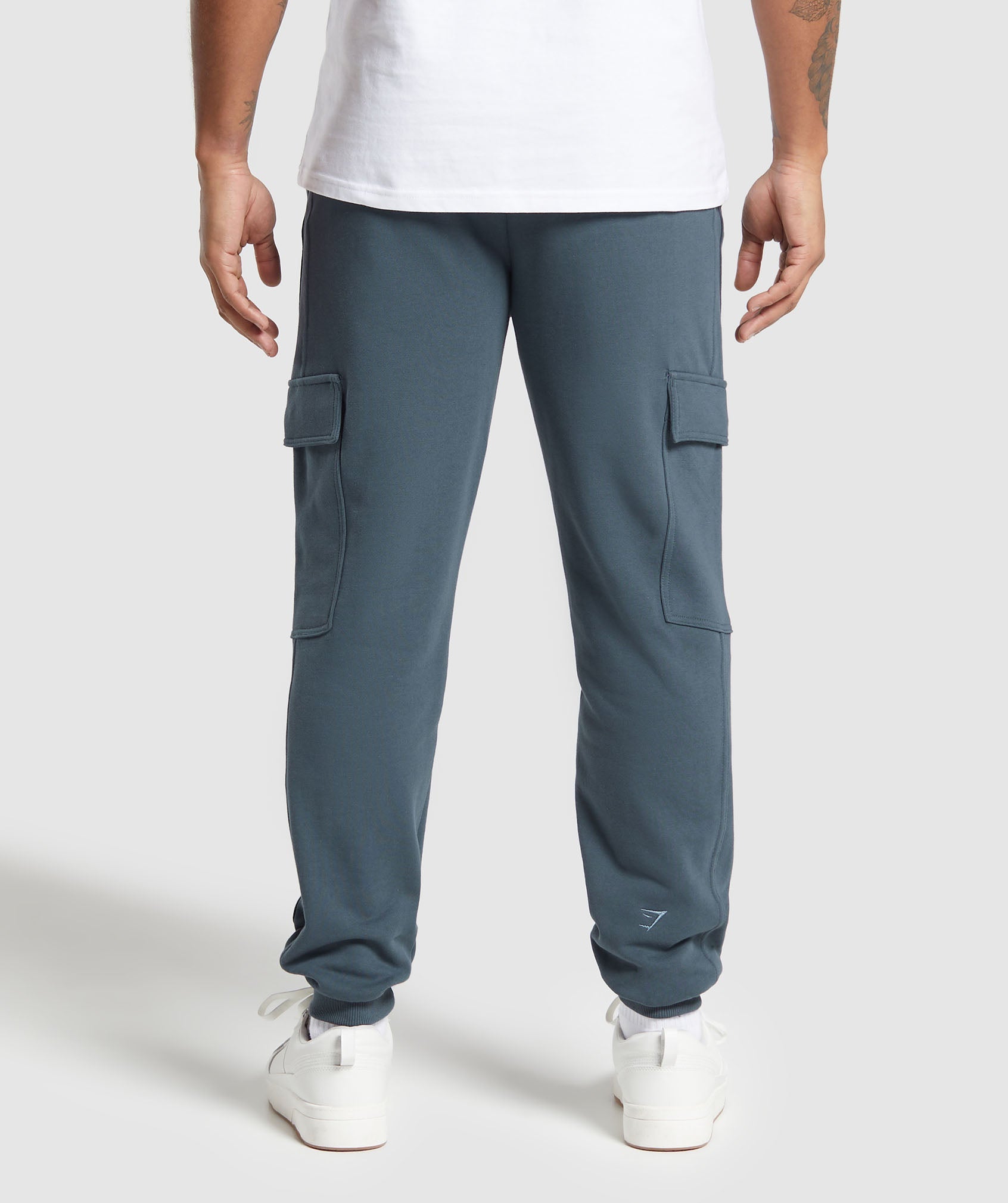 Gymshark Rest Day Essentials Cargo Joggers - Titanium Blue