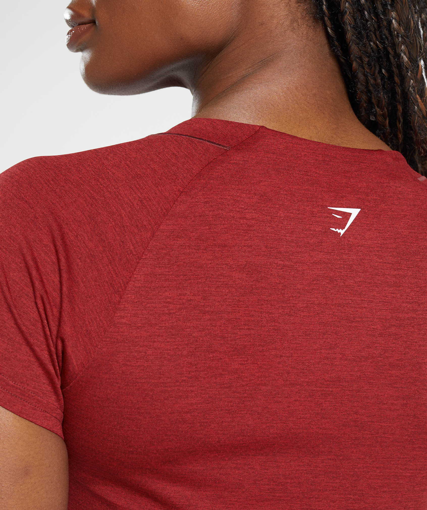Running T-Shirt in Washed Burgundy/Velvet Red - view 5