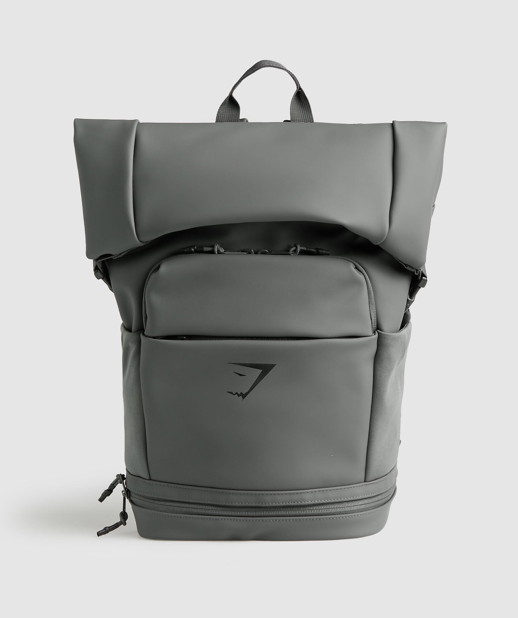 Sleek Backpack Roll Top in Graphite Grey - view 1