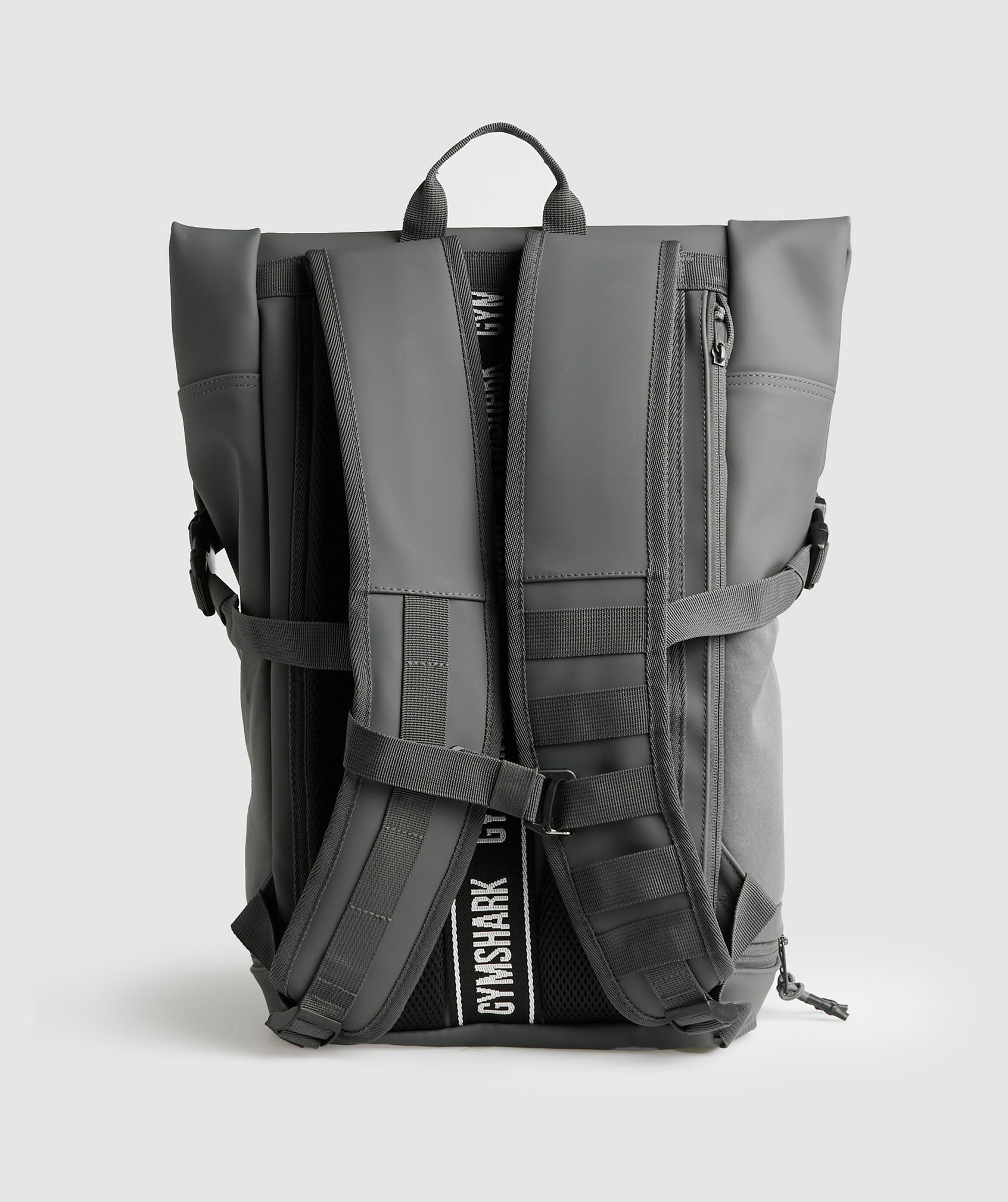 Sleek Backpack Roll Top in Graphite Grey - view 2