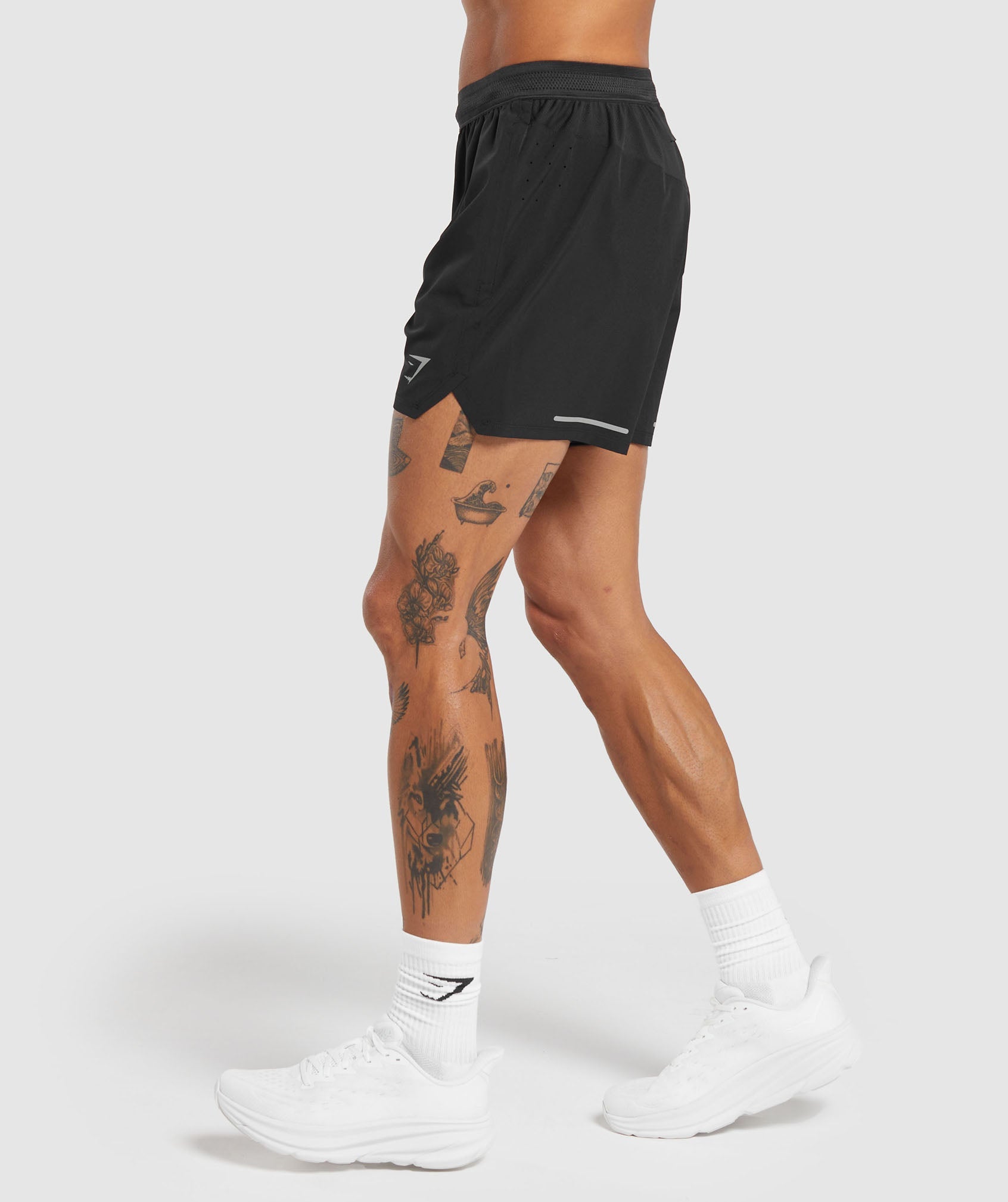 Speed 5" Shorts in Black - view 3