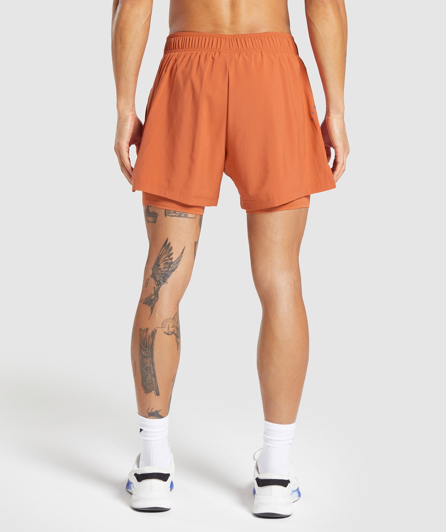 Sport 5" 2 in 1 Shorts in Muted Orange/Muted Orange - view 4