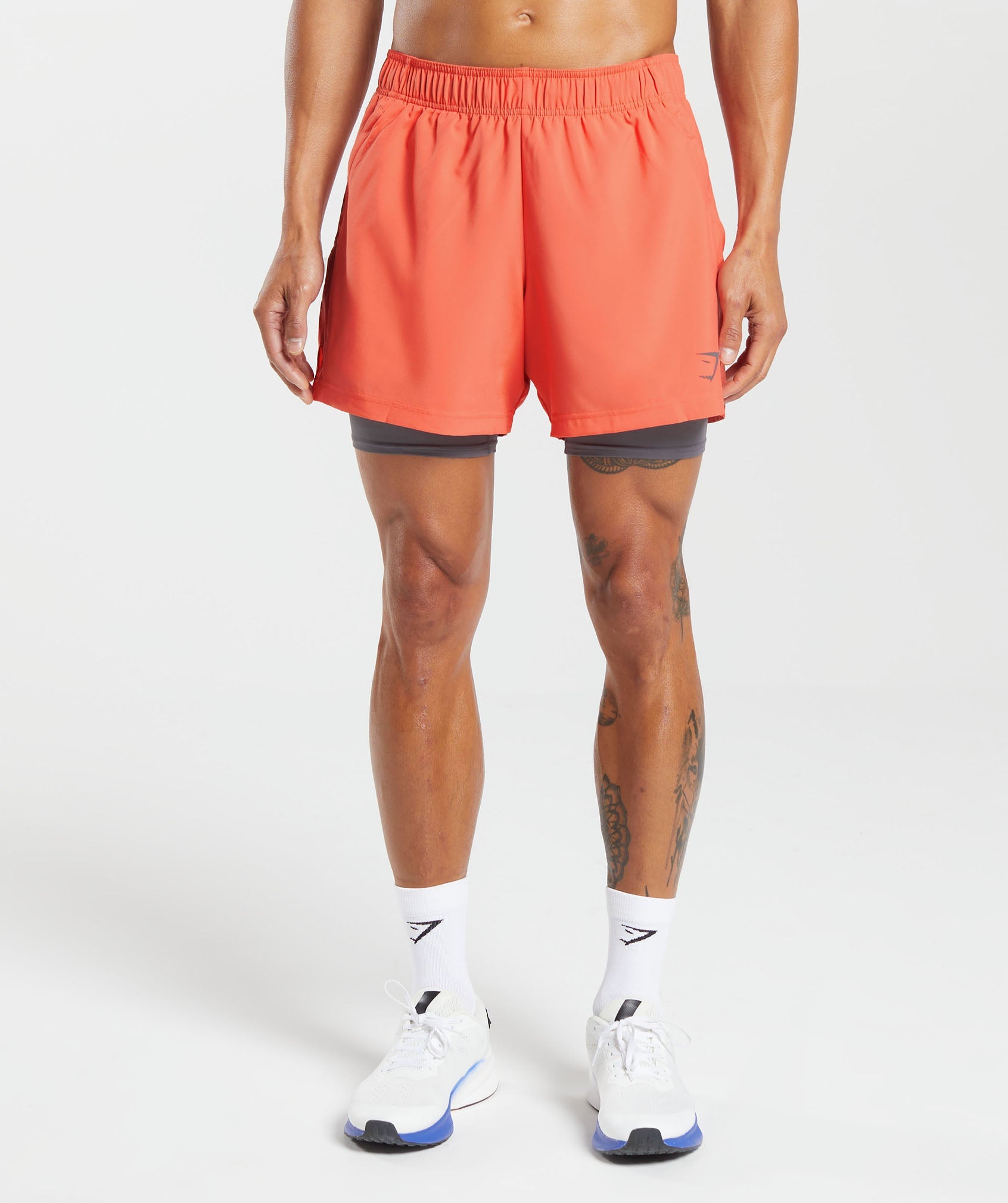 Bodychum Flowy Sports Shorts Light Breathable Soft Fabric 2 in 1