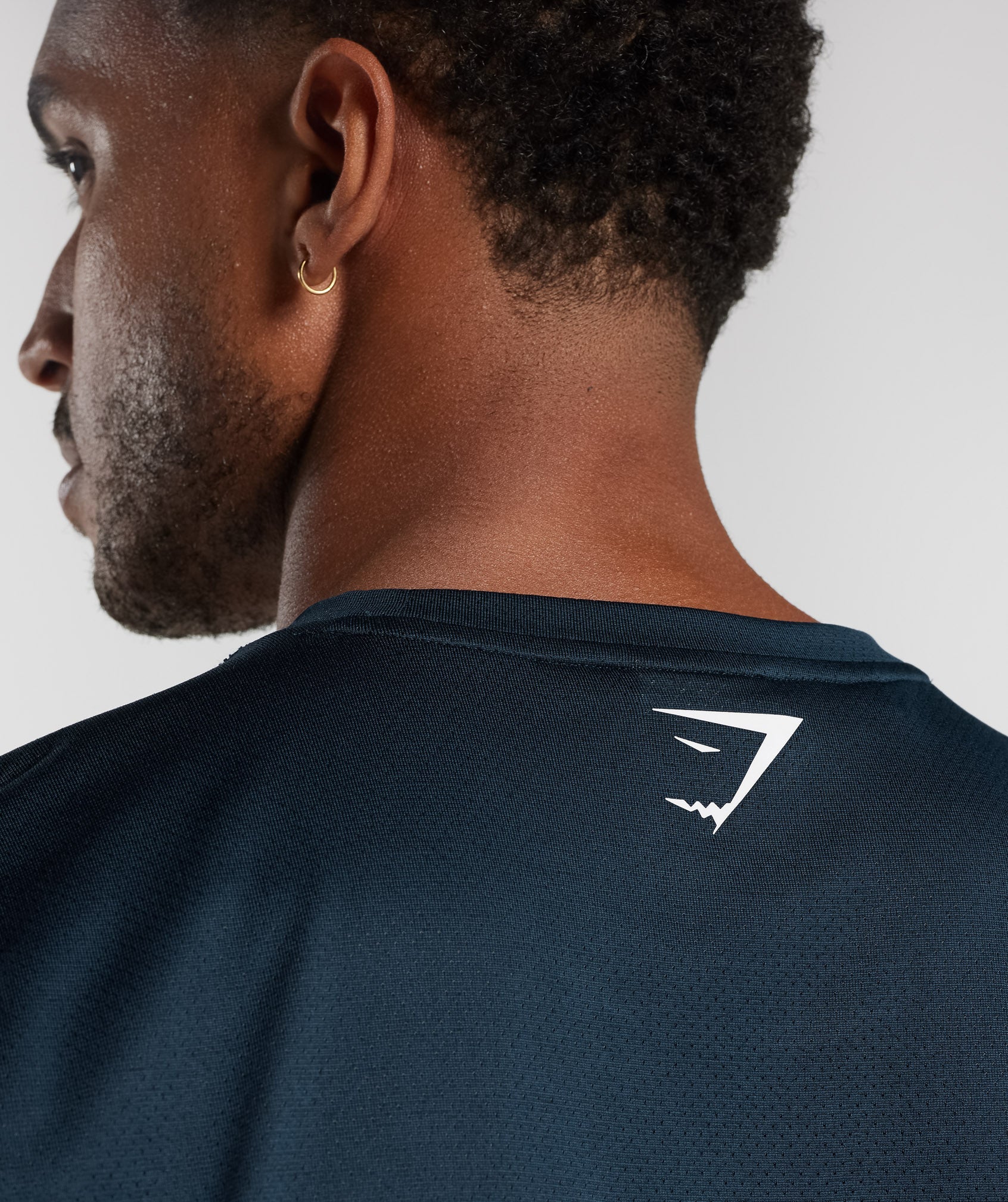 Sport T-Shirt in Navy/Black Marl - view 5