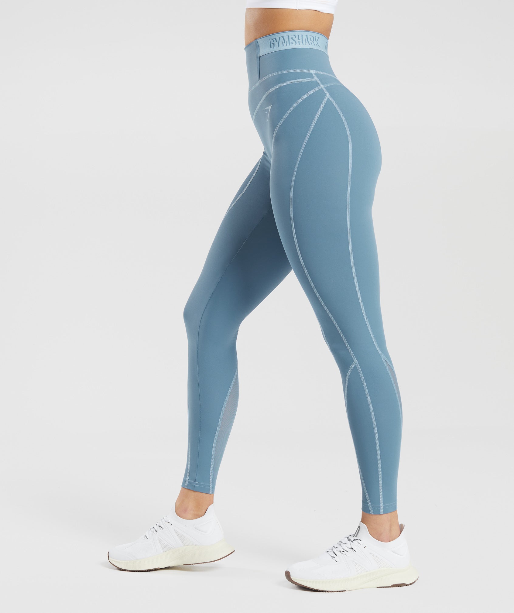 Jambière. Leggings en maille Zenith Blue. Leggings sculptants