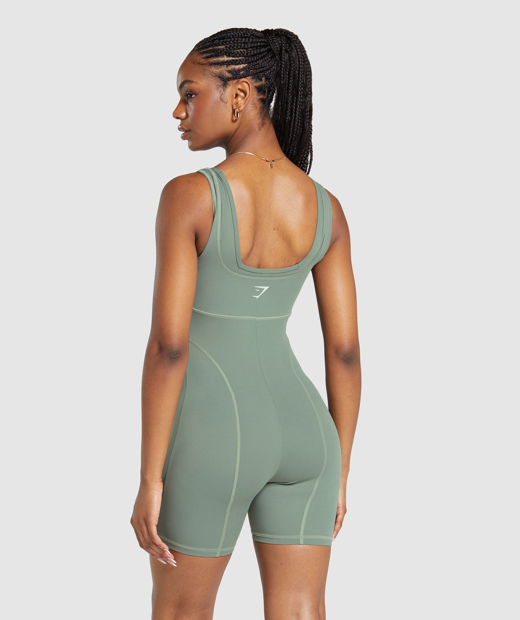 Gymshark Strappy All in One - Linen Brown