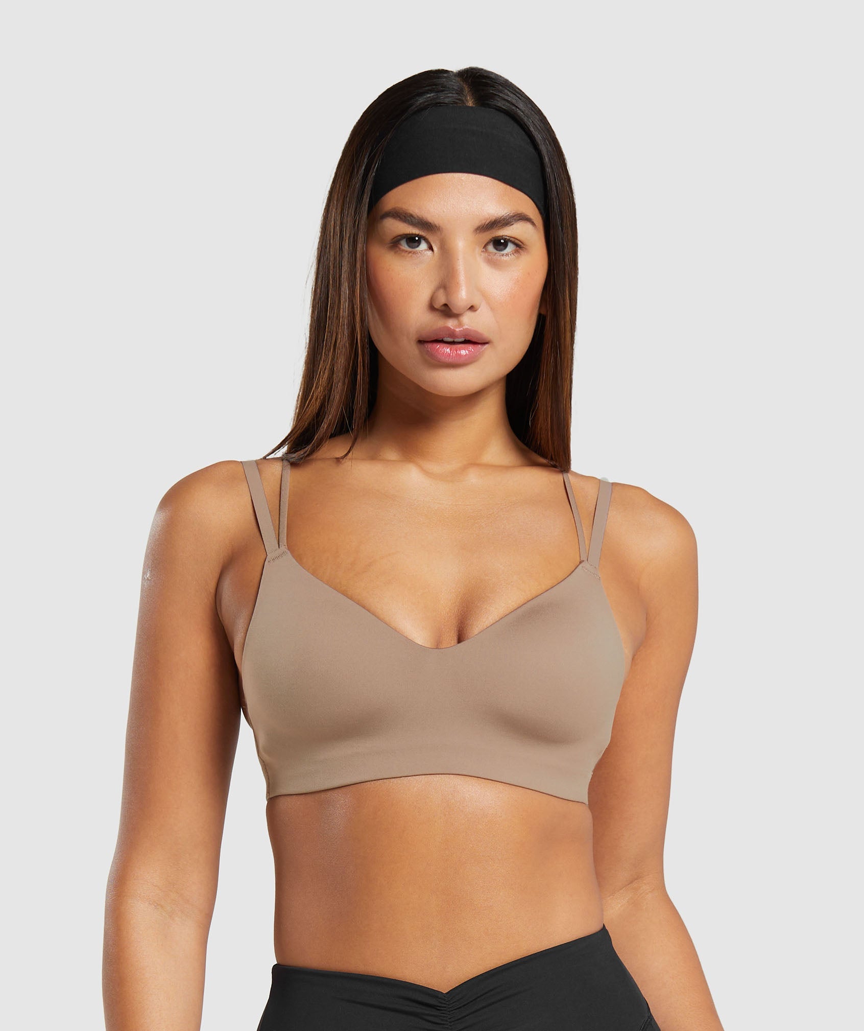 Gymshark Ruched Strappy Sports Bra - Unit Green