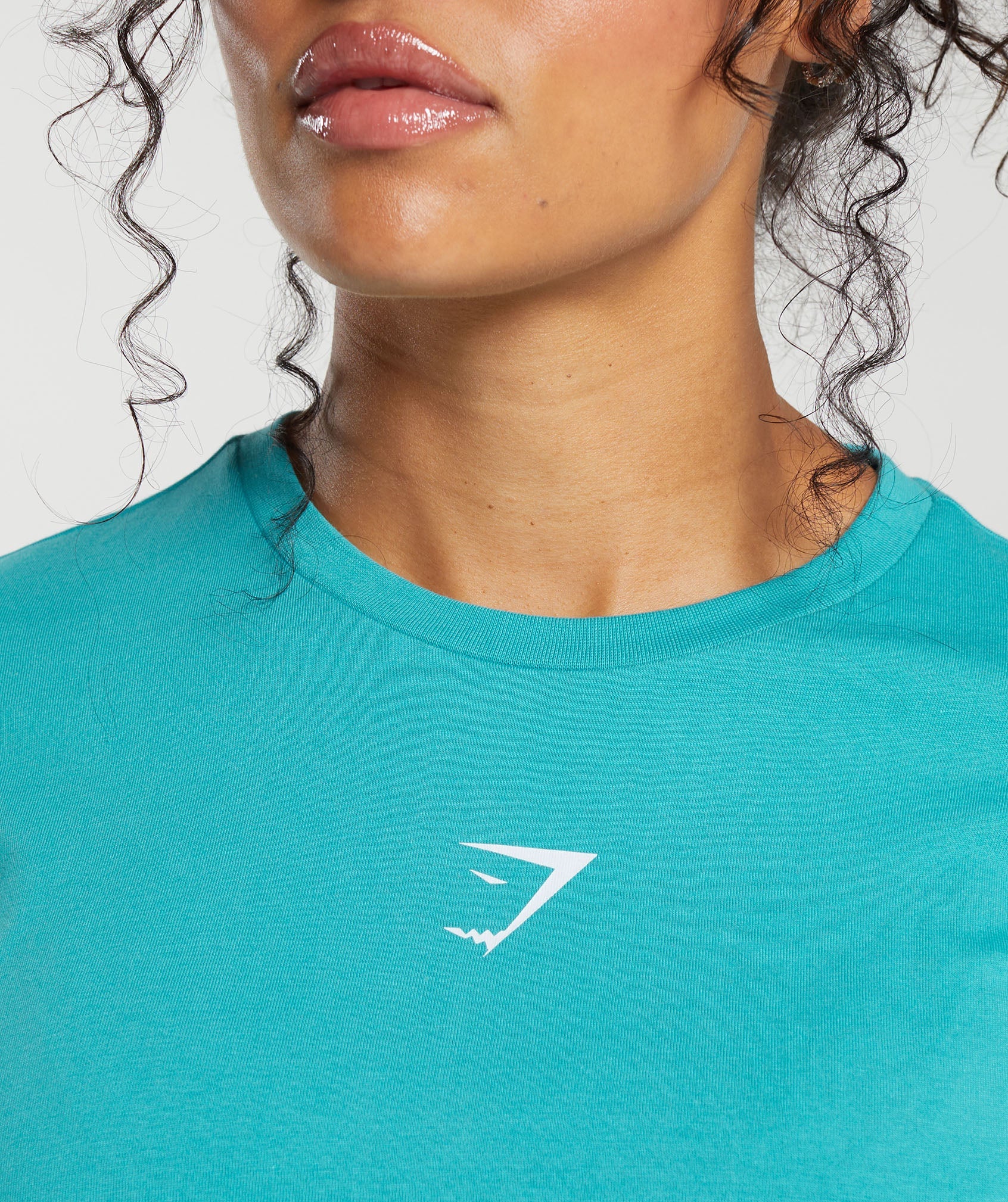 Strength & Conditioning Crop Top in Artificial Teal - view 5